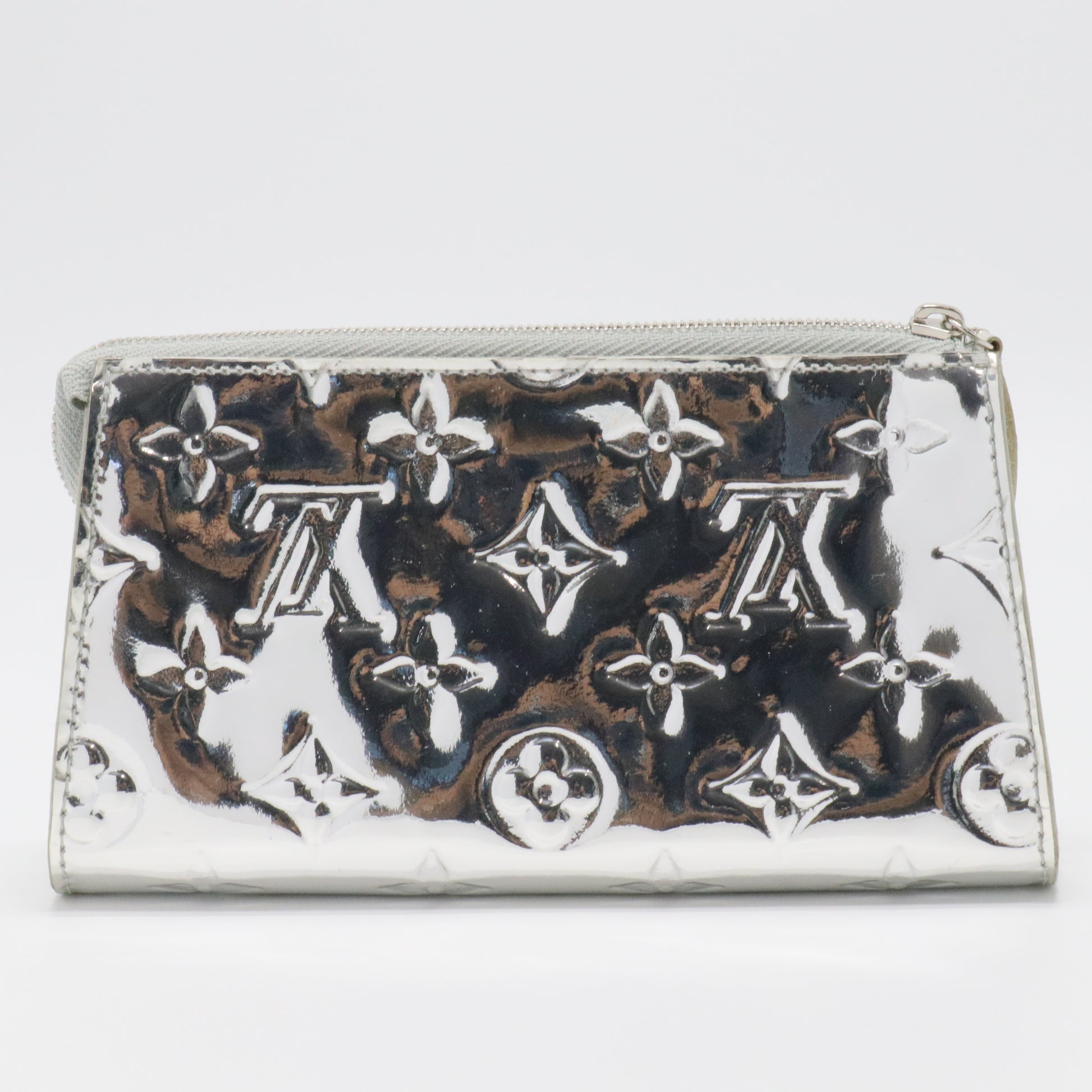 Monogram Miroir Trousse Cosmetic Bag Silver twins