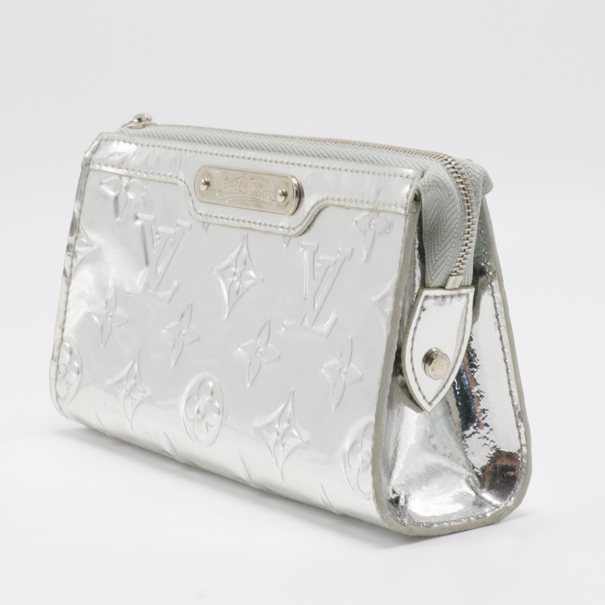 Monogram Miroir Trousse Cosmetic Bag Silver twins