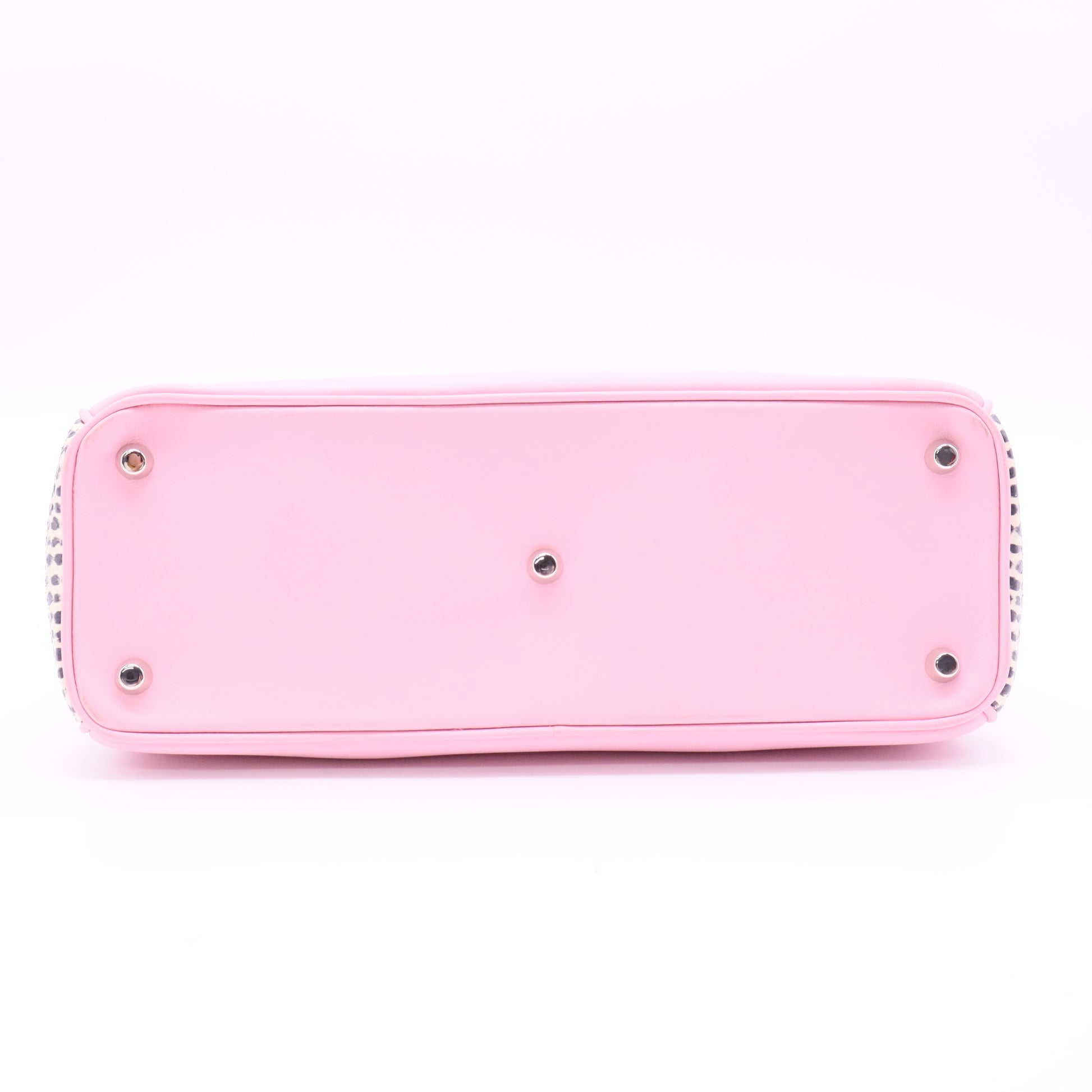 Pink Leather 'Diorissimo' Leather Tote with Strap and Pouch twins