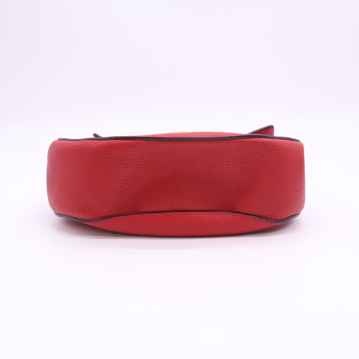 Grained Lambskin Drew Shoulder Bag Plaid Red B24766
