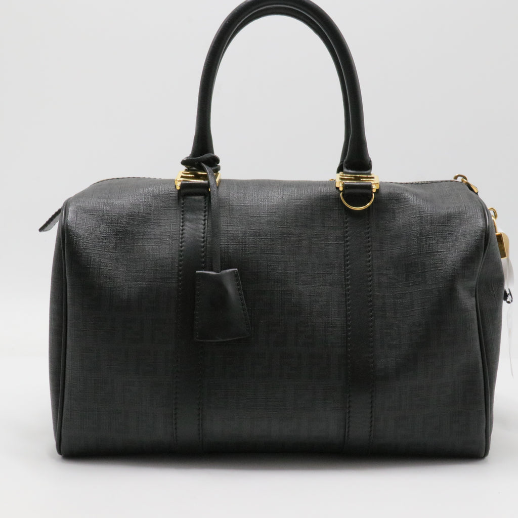 Fendi  Zucchino Spalmati Forever Boston Moro Black