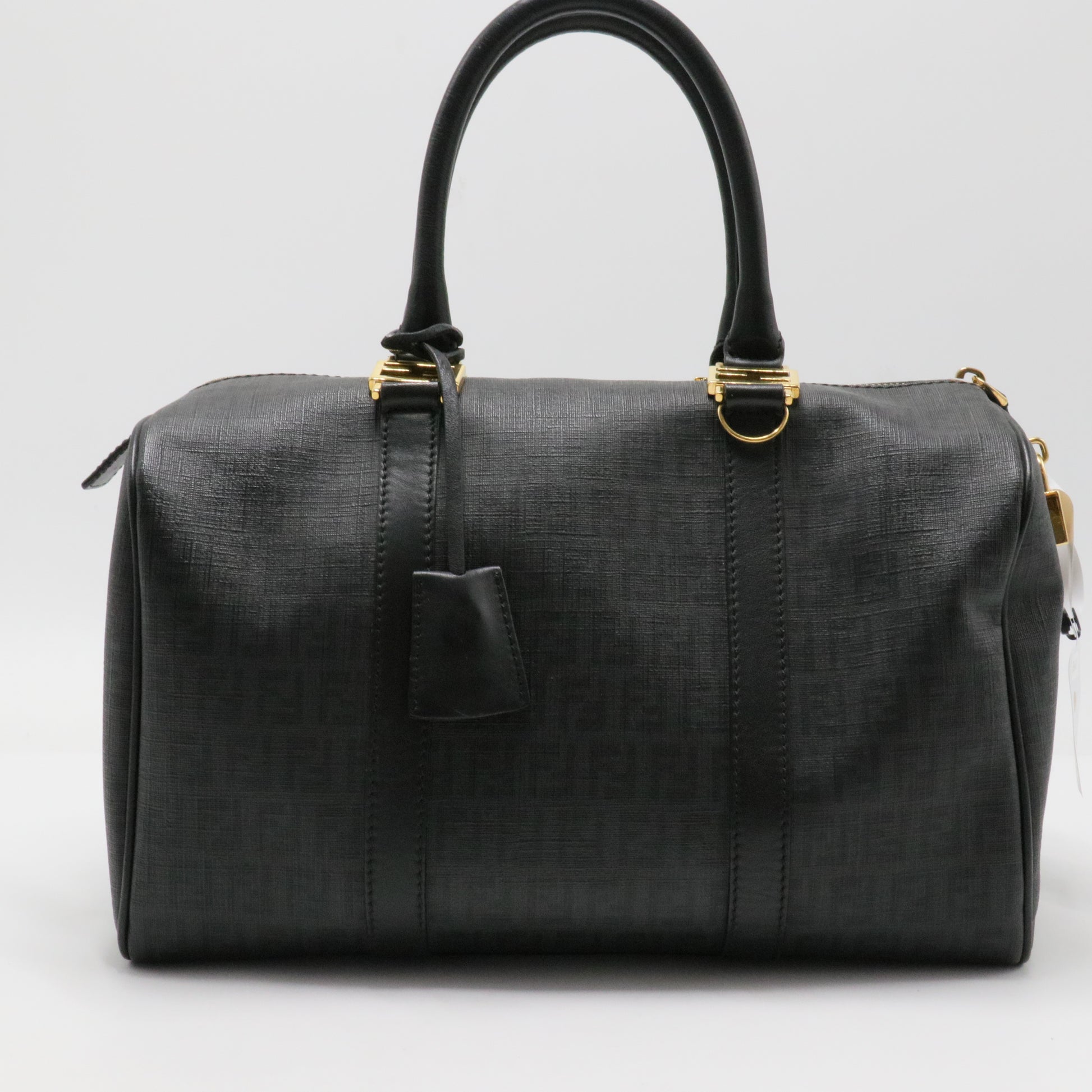 Fendi  Zucchino Spalmati Forever Boston Moro Black