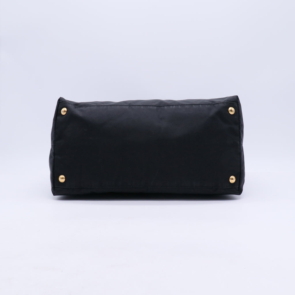 Saffiano Trimmed Tessuto Tote w/ Strap B20484