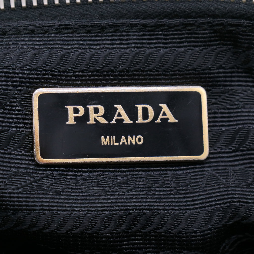 Saffiano Trimmed Tessuto Tote w/ Strap B20484