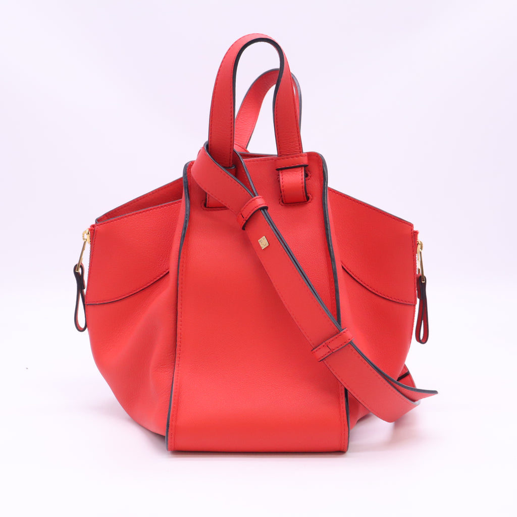 Loewe Calfskin Small Hammock Shoulder Bag Scarlet Red B24515