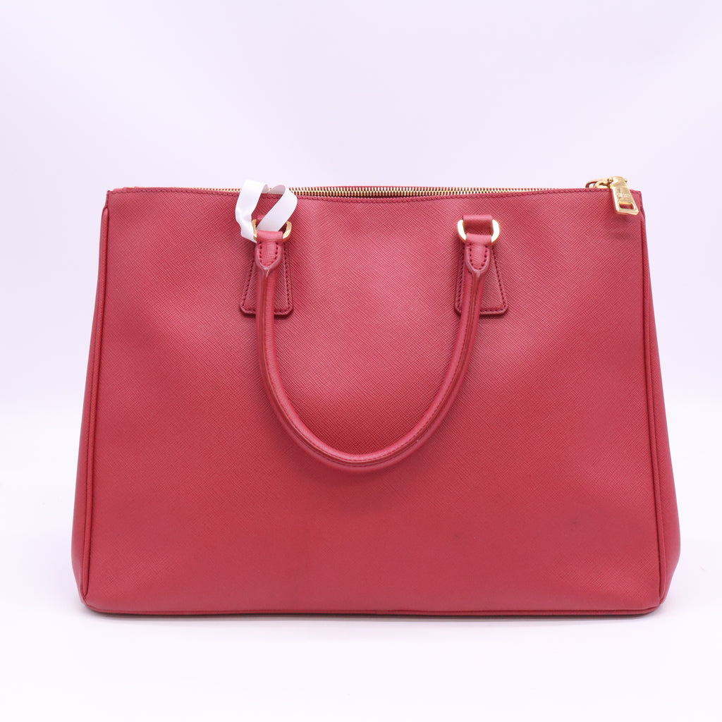 Prada Large Saffiano Lux Galleria Double Zip Tote B24282