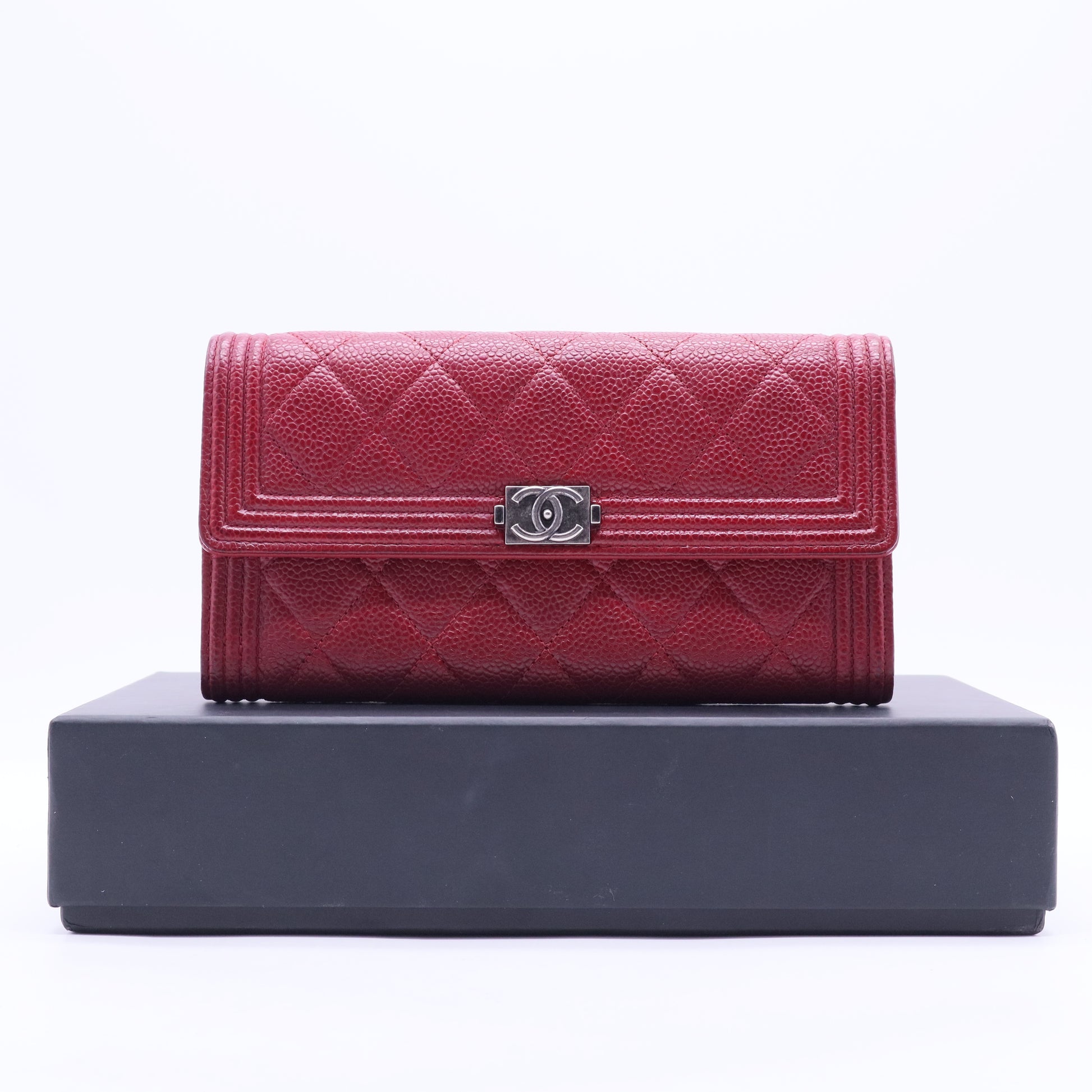 Caviar Boy Chanel Long Flap Wallet W20200