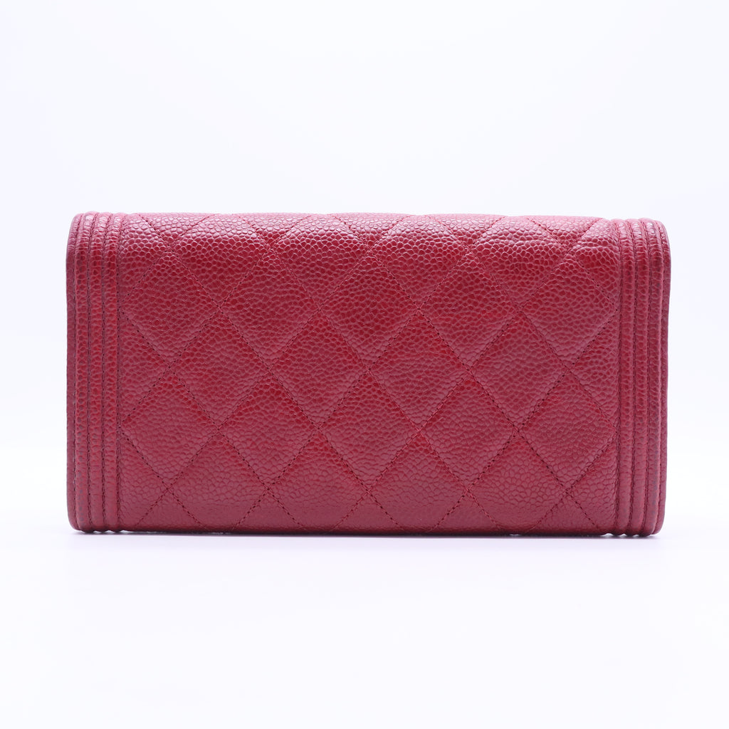 Caviar Boy Chanel Long Flap Wallet W20200