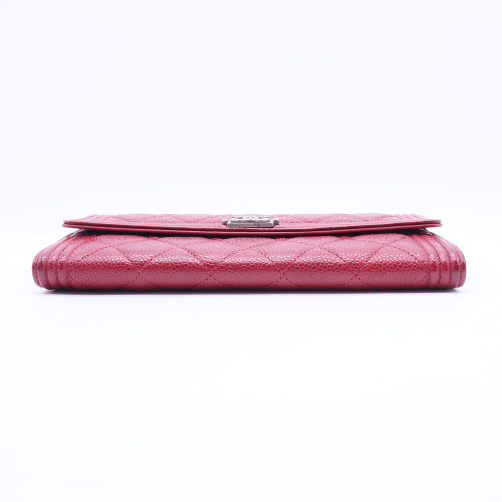 Caviar Boy Chanel Long Flap Wallet W20200
