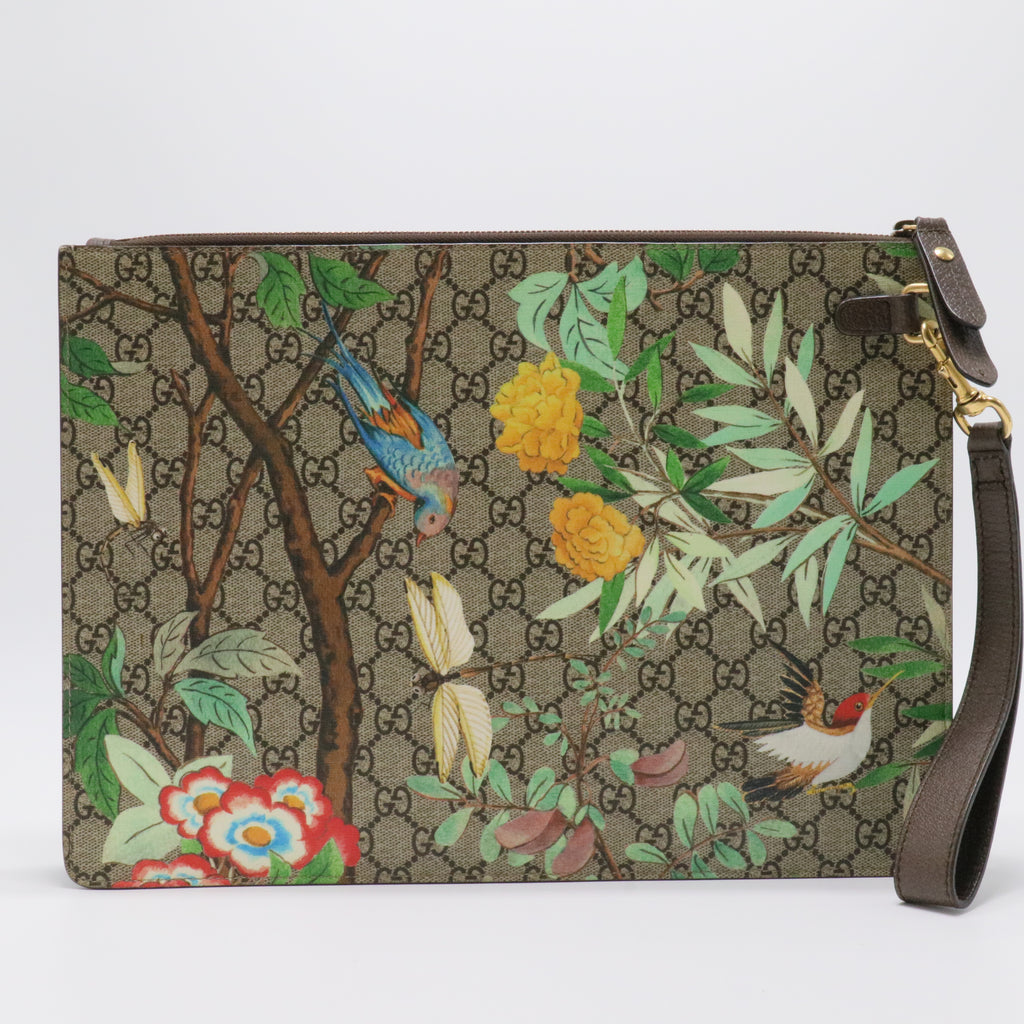 Ophidia GG Supreme Flora Pouch