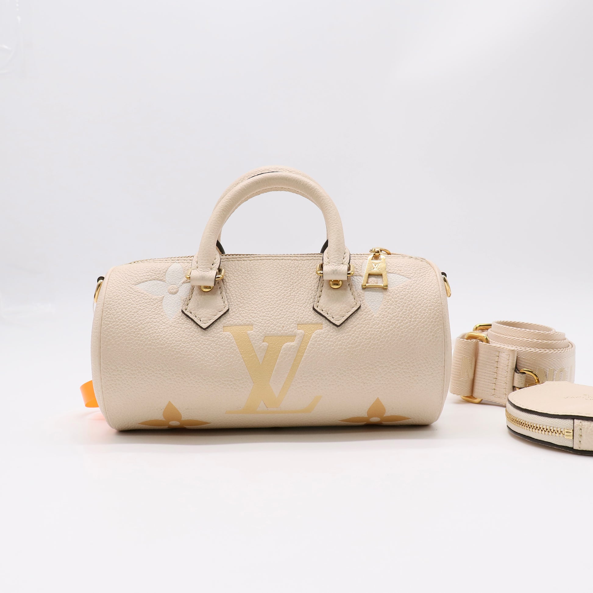 Louis Vuitton Giant By The Pool Papillon BB Empreinte Monogram  Cream Saffron twins LDZ236
