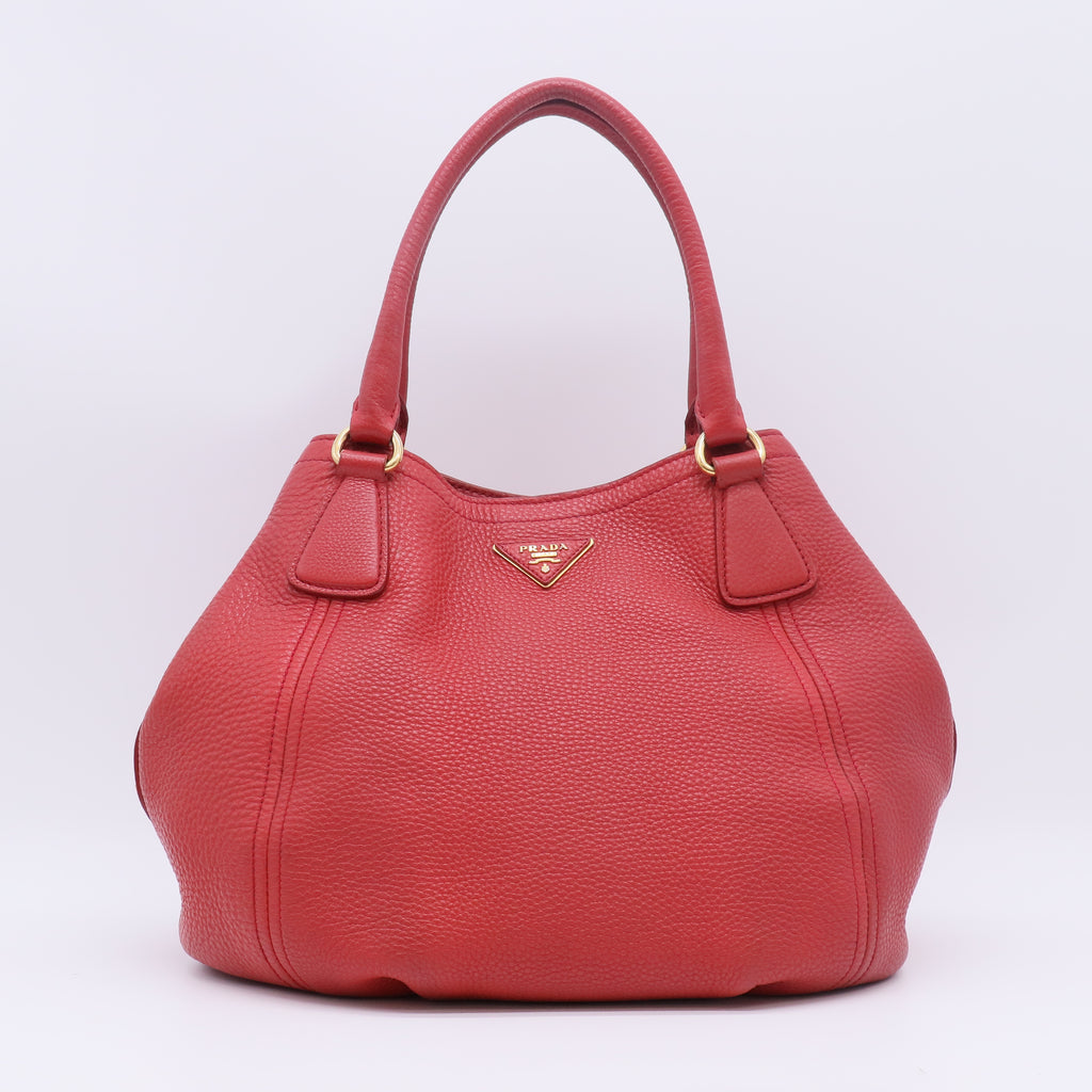 Prada Vitello Daino Sacca 2 Manici Tote Bag B23694
