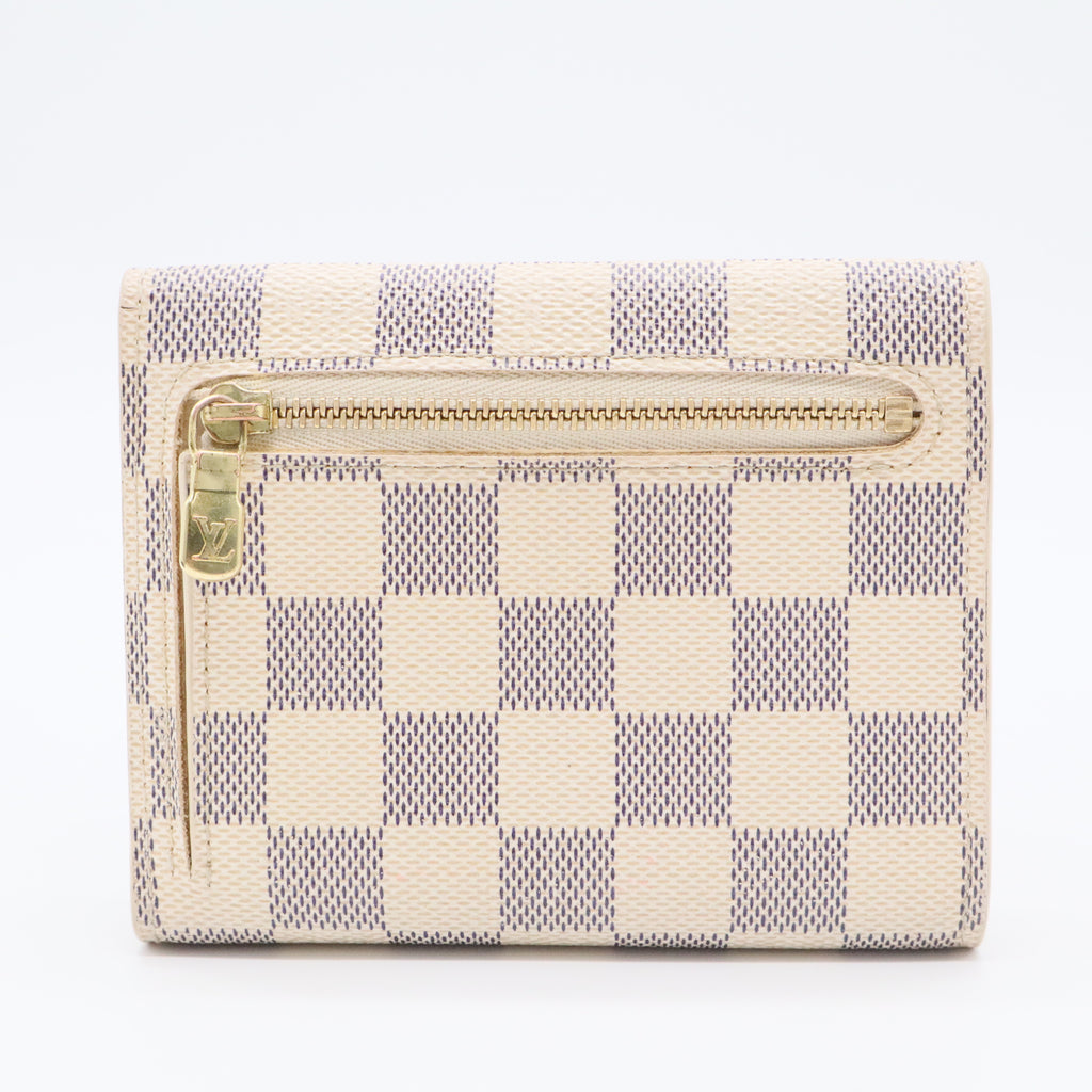 Damier Azur Pattern Coated Canvas Koala Wallet