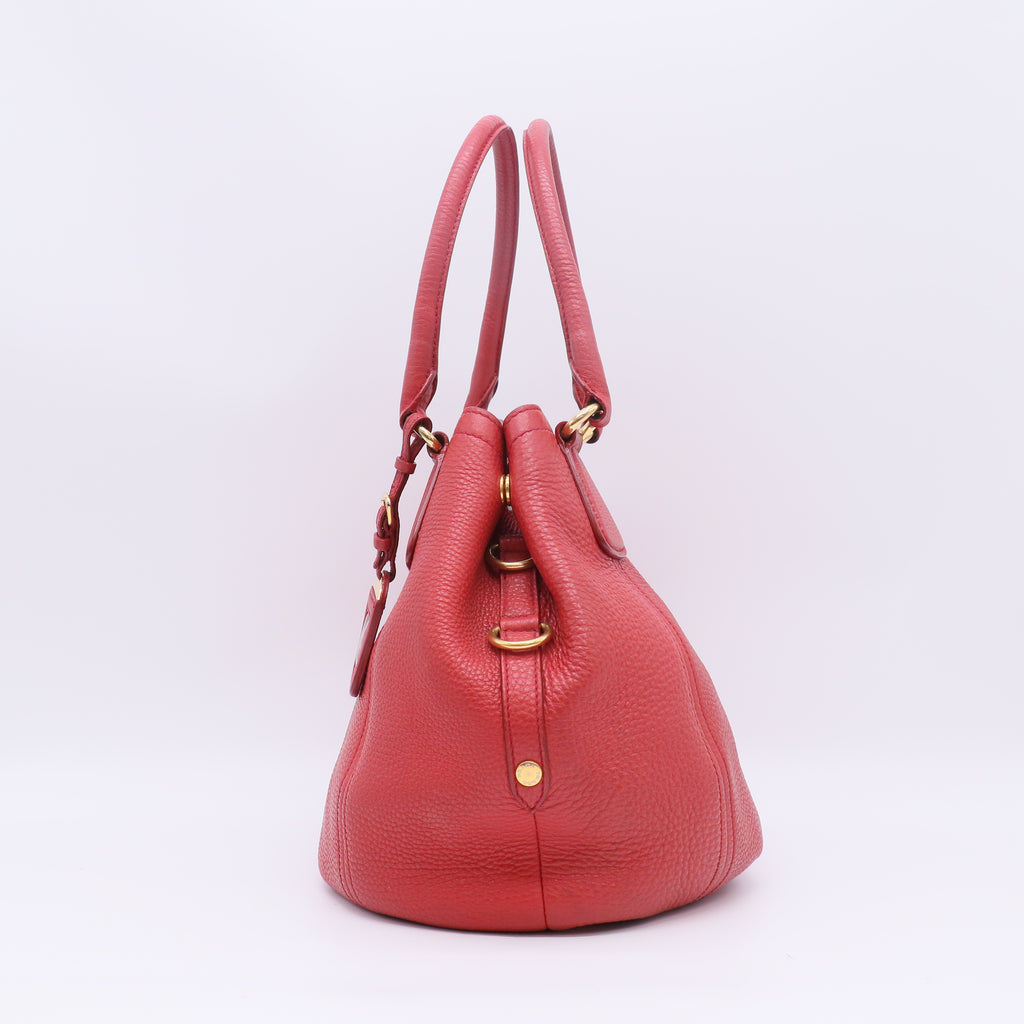 Prada Vitello Daino Sacca 2 Manici Tote Bag B23694