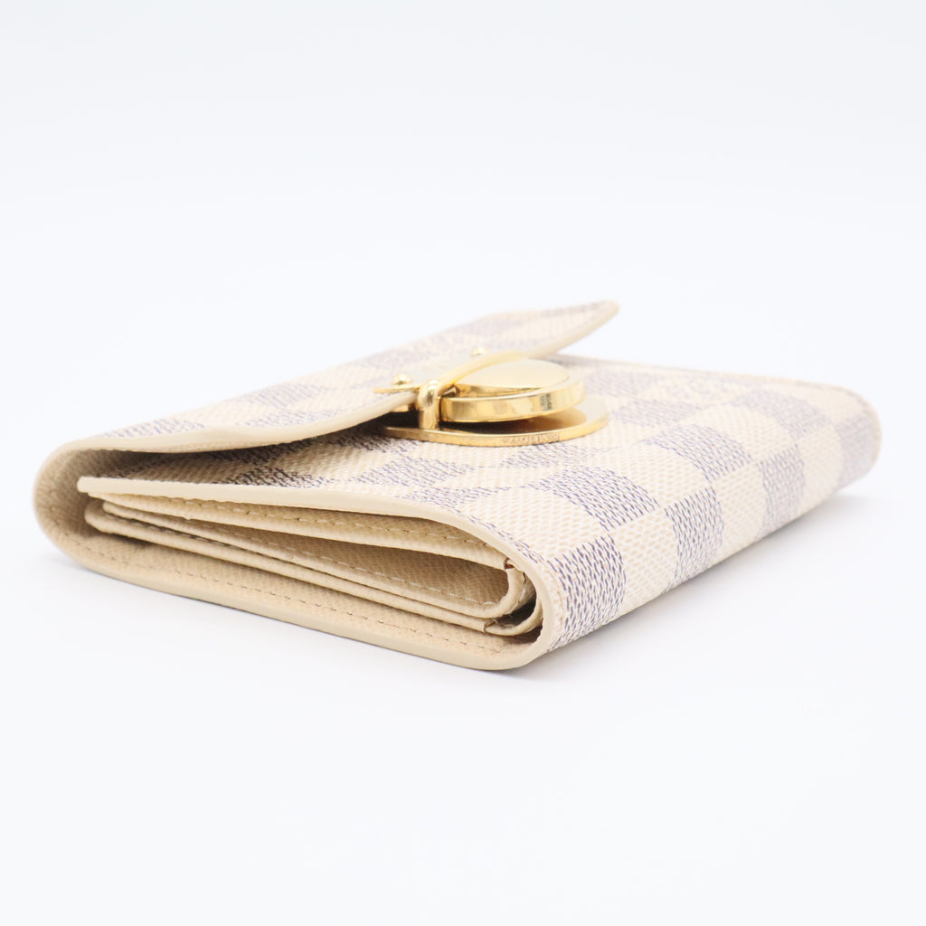 Damier Azur Pattern Coated Canvas Koala Wallet