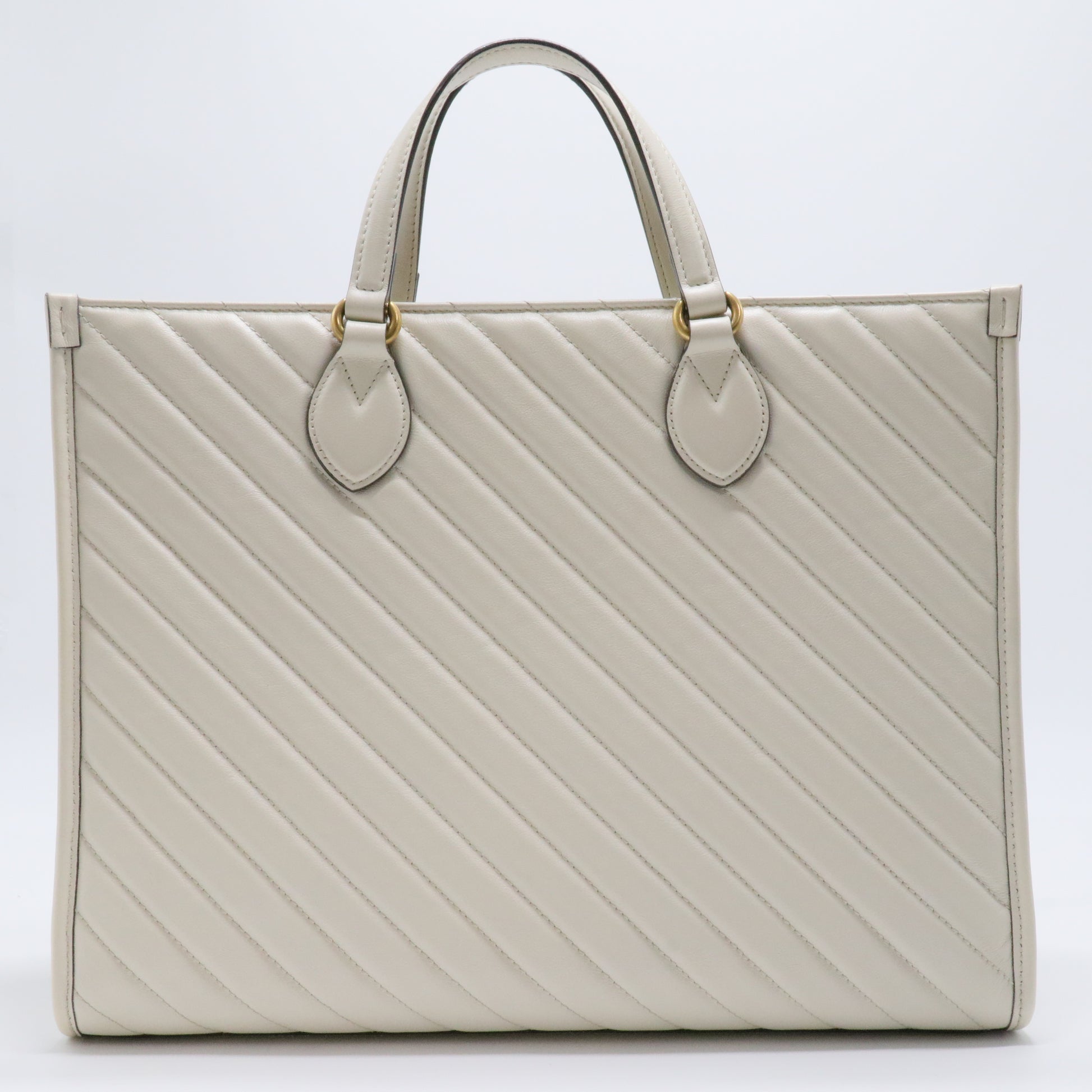 Azalea Calfskin Matelasse Diagonal GG Marmont Tote Bag