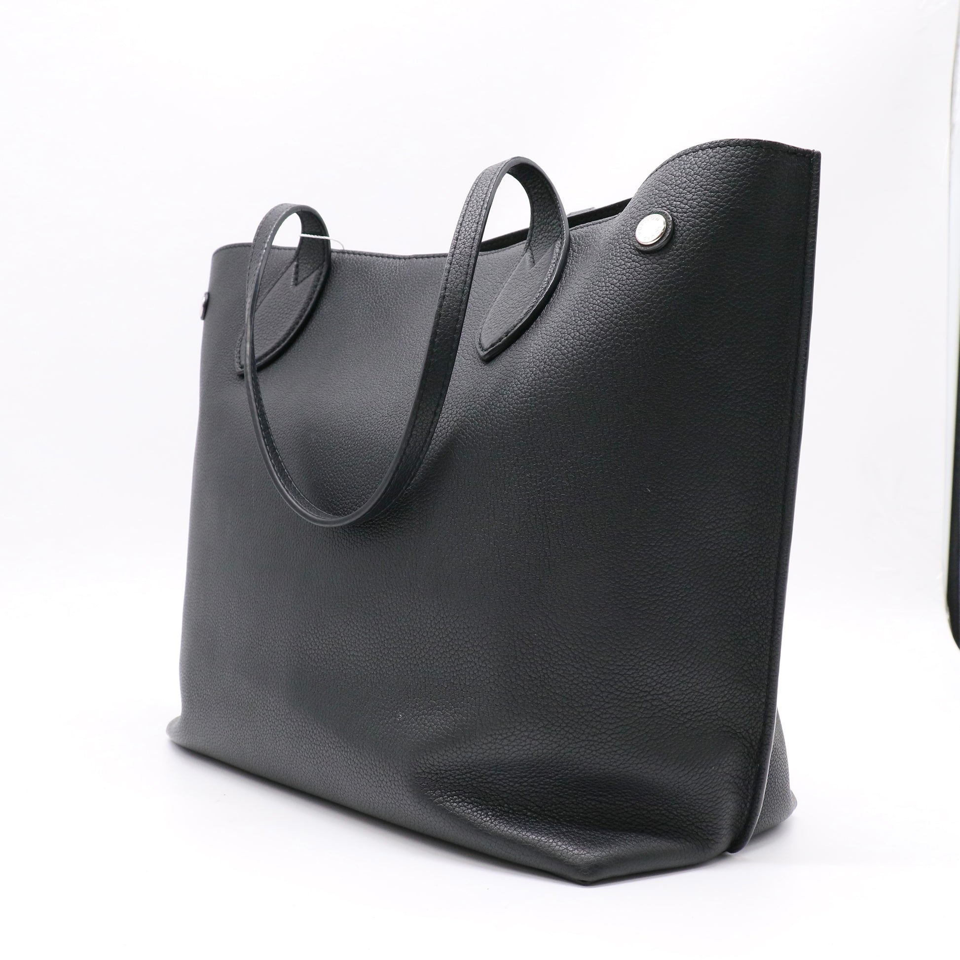 Louis Vuitton Calfskin Lockme Go Tote Black twins LDZ234