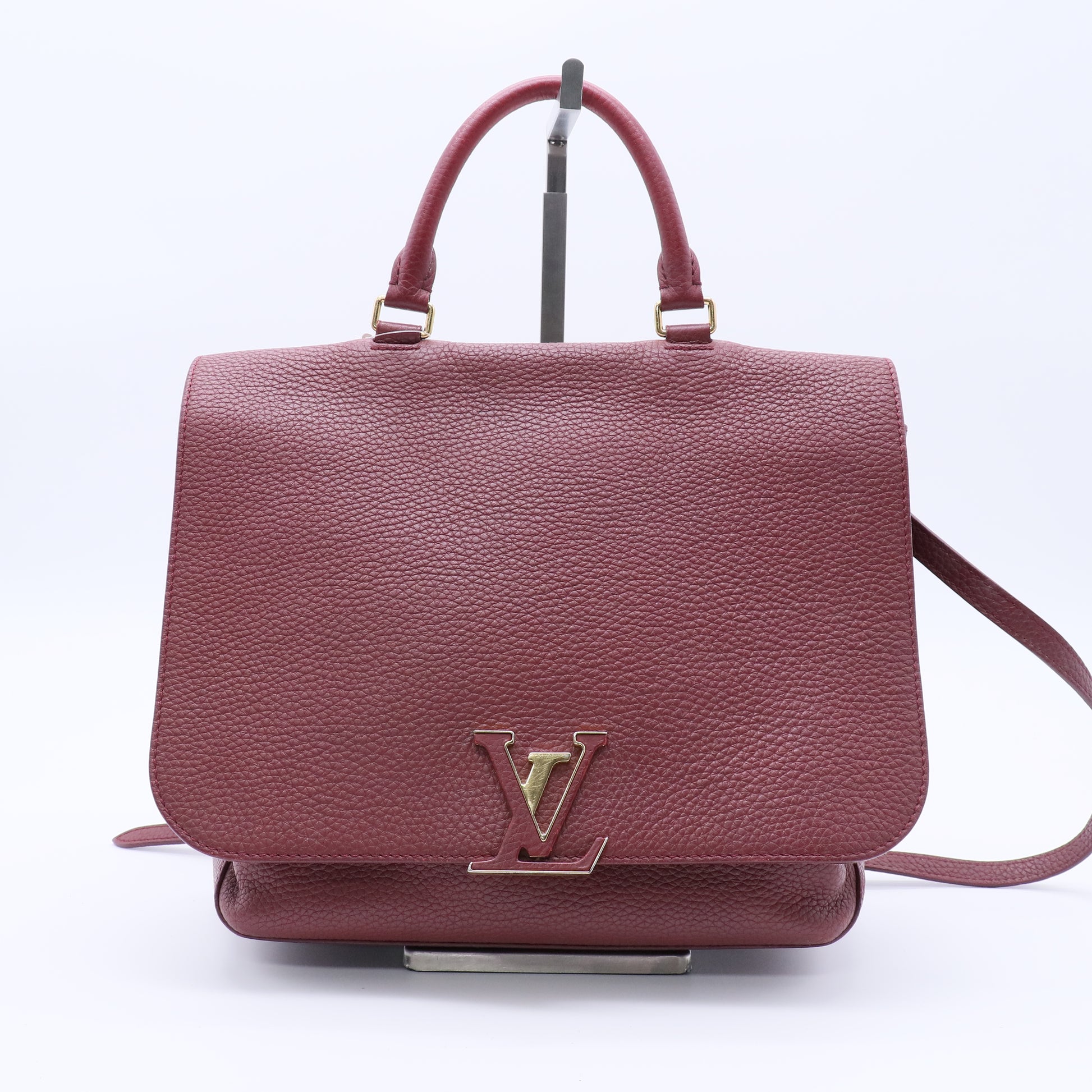 Bordeaux Taurillon Leather Volta Bag Twins