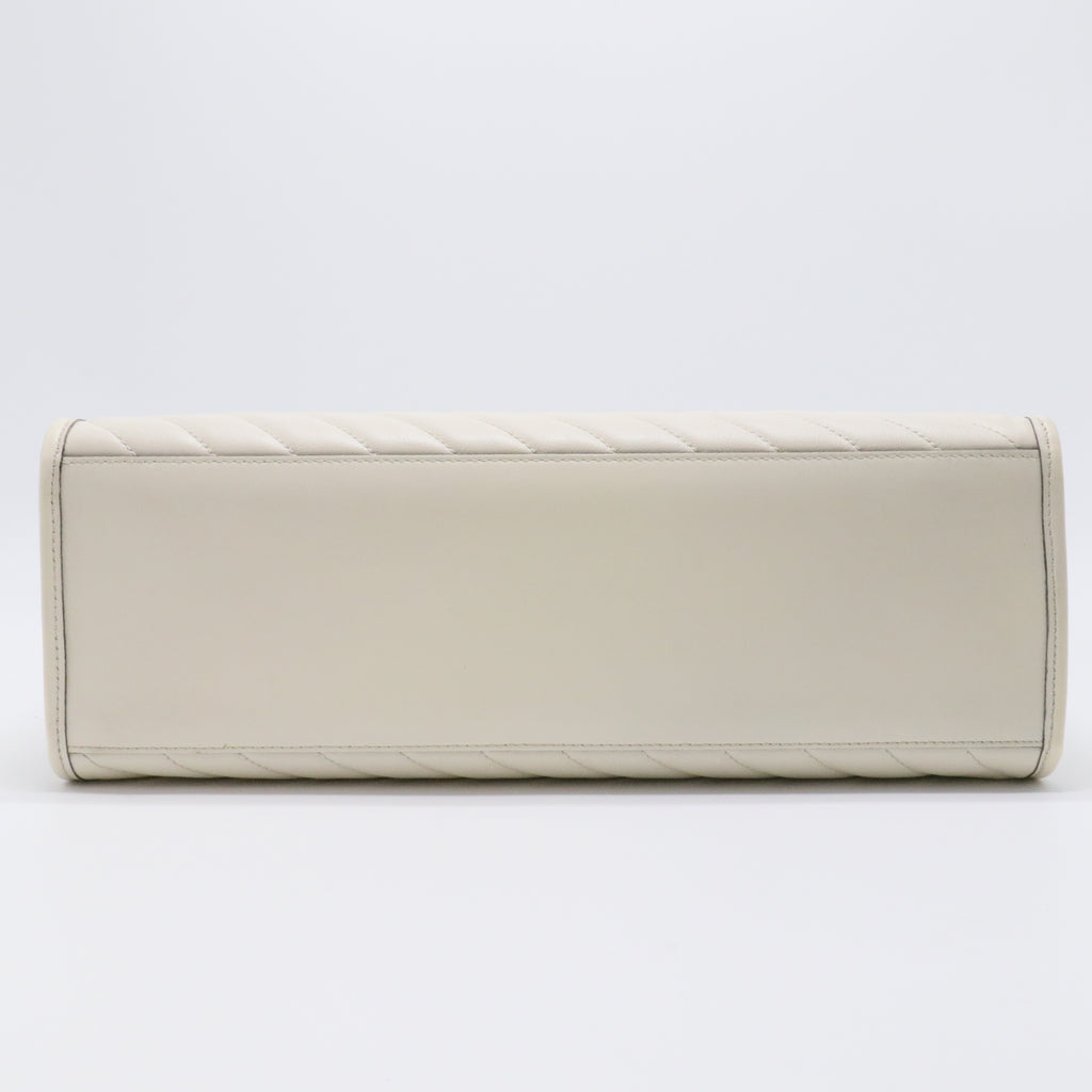 Azalea Calfskin Matelasse Diagonal GG Marmont Tote Bag