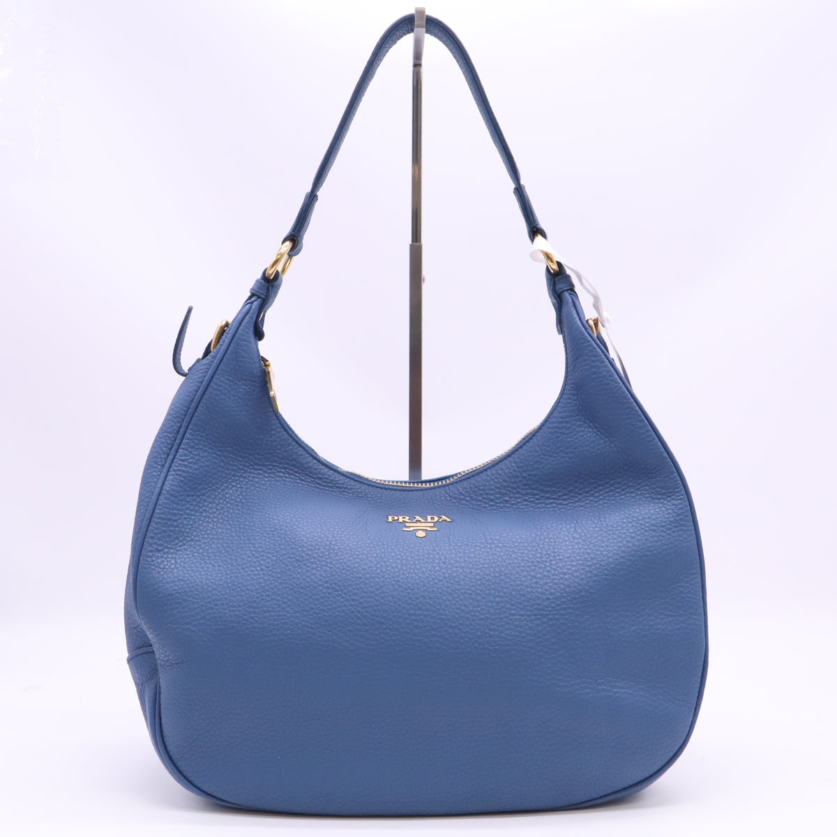 Prada Vitello Daino Hobo Cobalto B24648