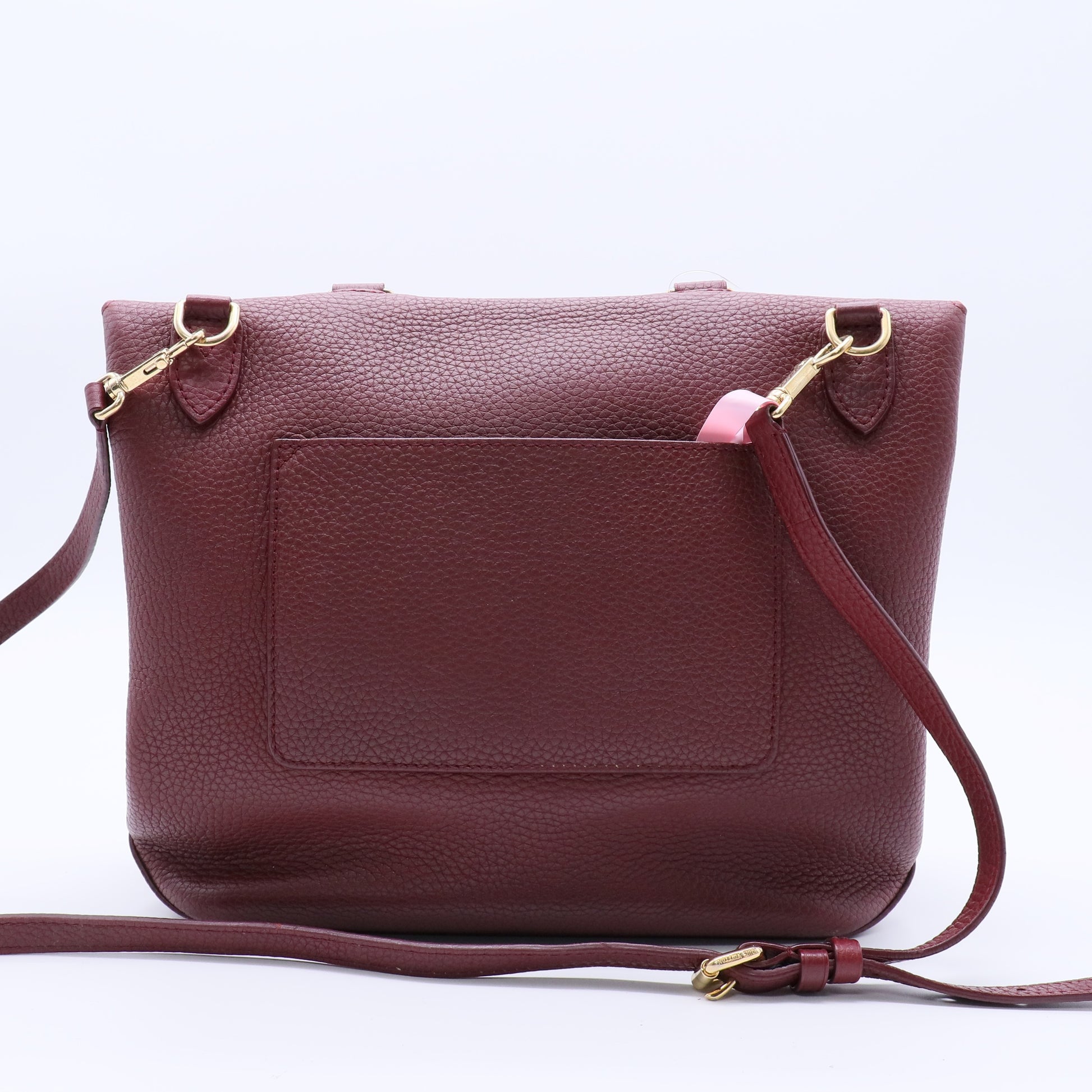 Bordeaux Taurillon Leather Volta Bag Twins