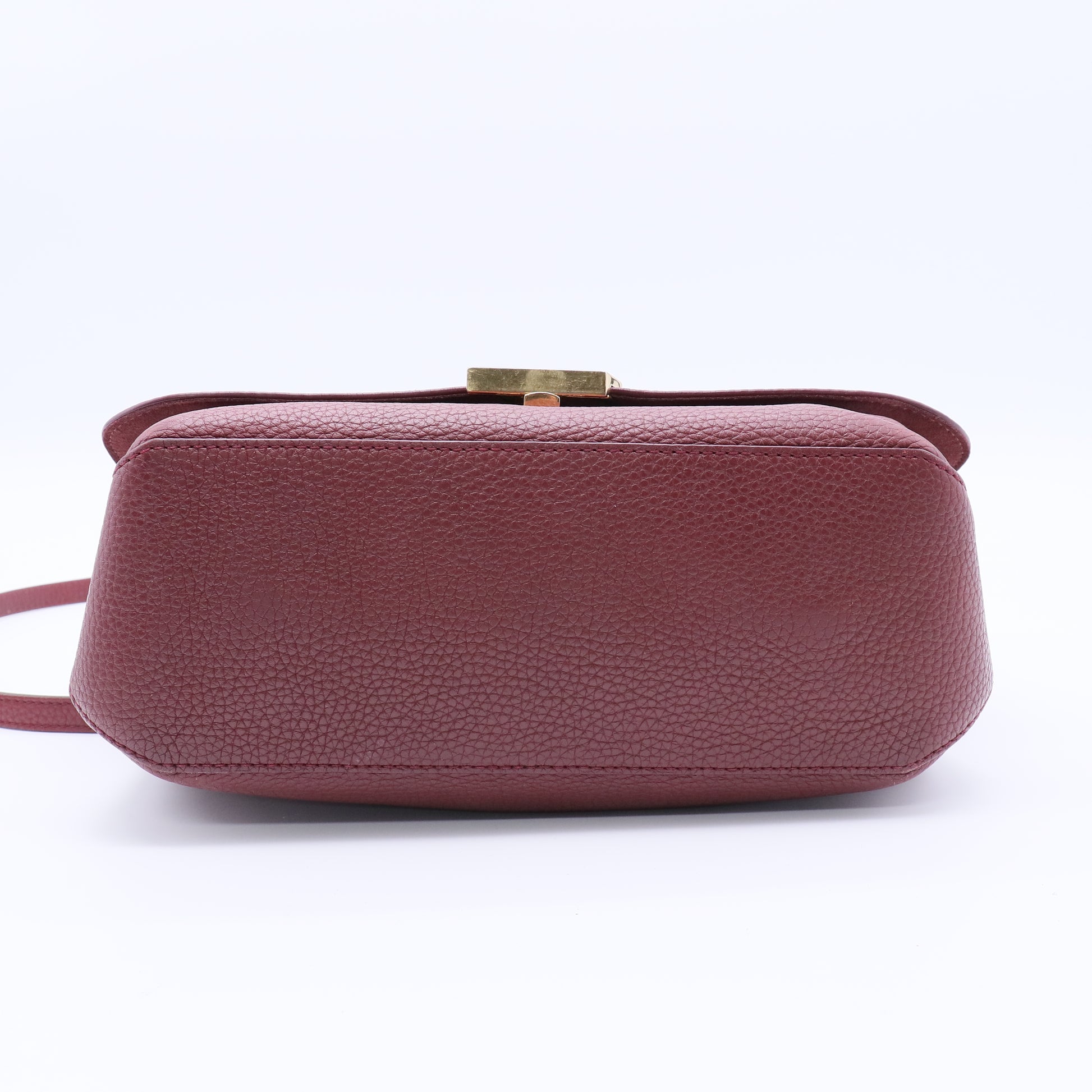 Bordeaux Taurillon Leather Volta Bag Twins