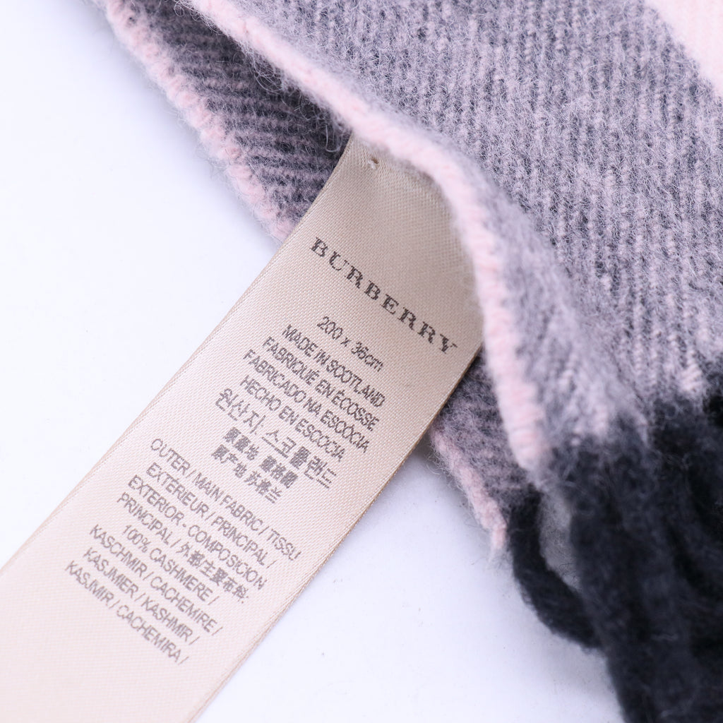 Cashmere Check Scarf W20172