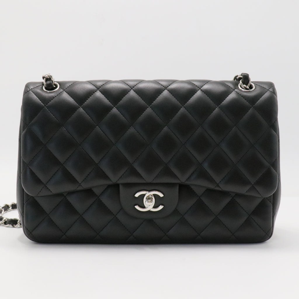 Classic Double Flap Bag Quilted Lambskin Jumbo