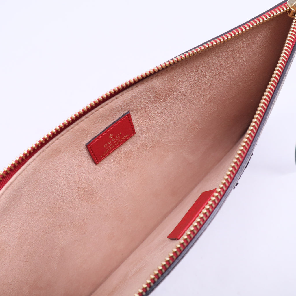 GG Supreme Kingsnake Heart Pouch Bag W20652