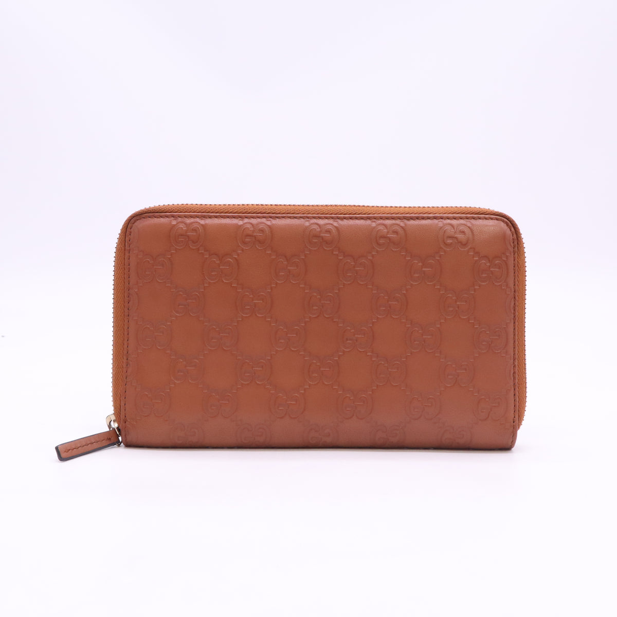 Guccissima Zip Around Wallet Natural Brown W23435