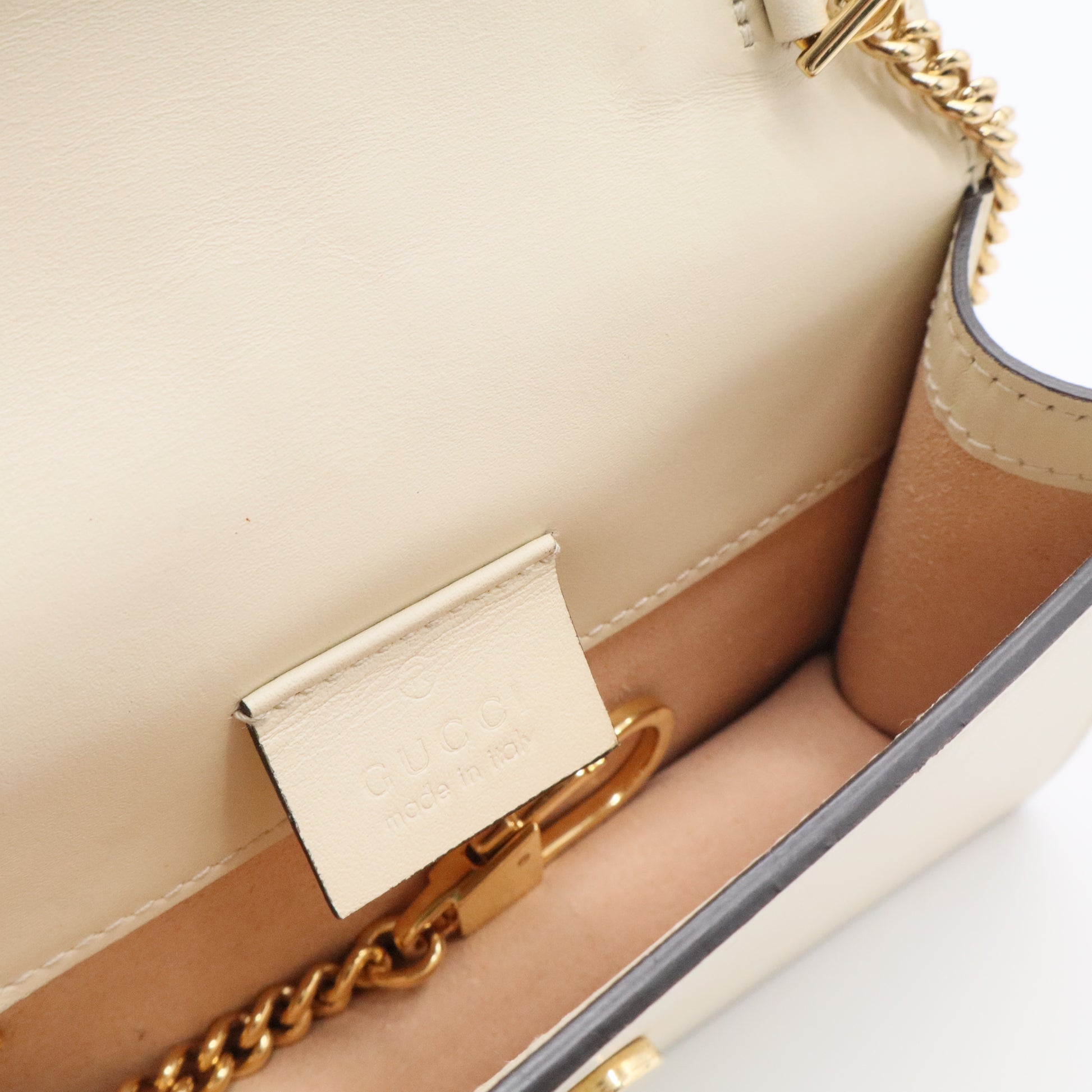 Calfskin Web Medium Sylvie Top Handle Bag White