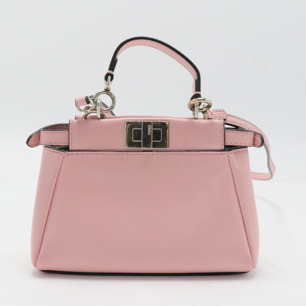 Peekaboo Bag Floral Embellished Leather Micro