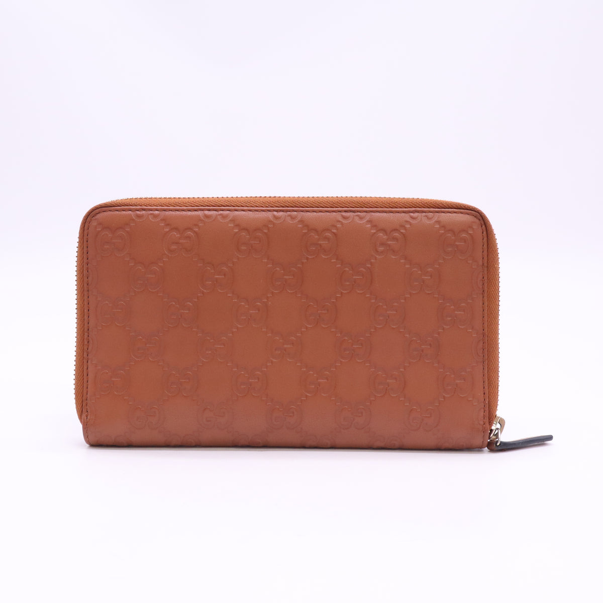 Guccissima Zip Around Wallet Natural Brown W23435
