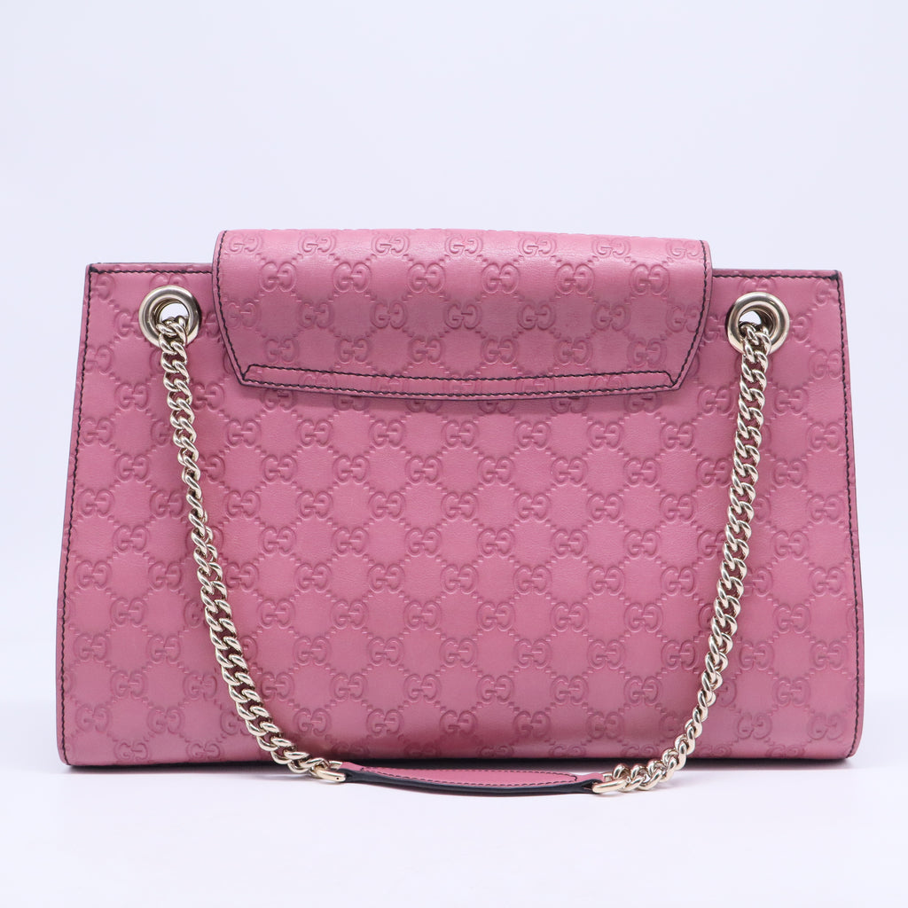 Emily Chain Flap Shoulder Bag Guccissima Leather Large B20655