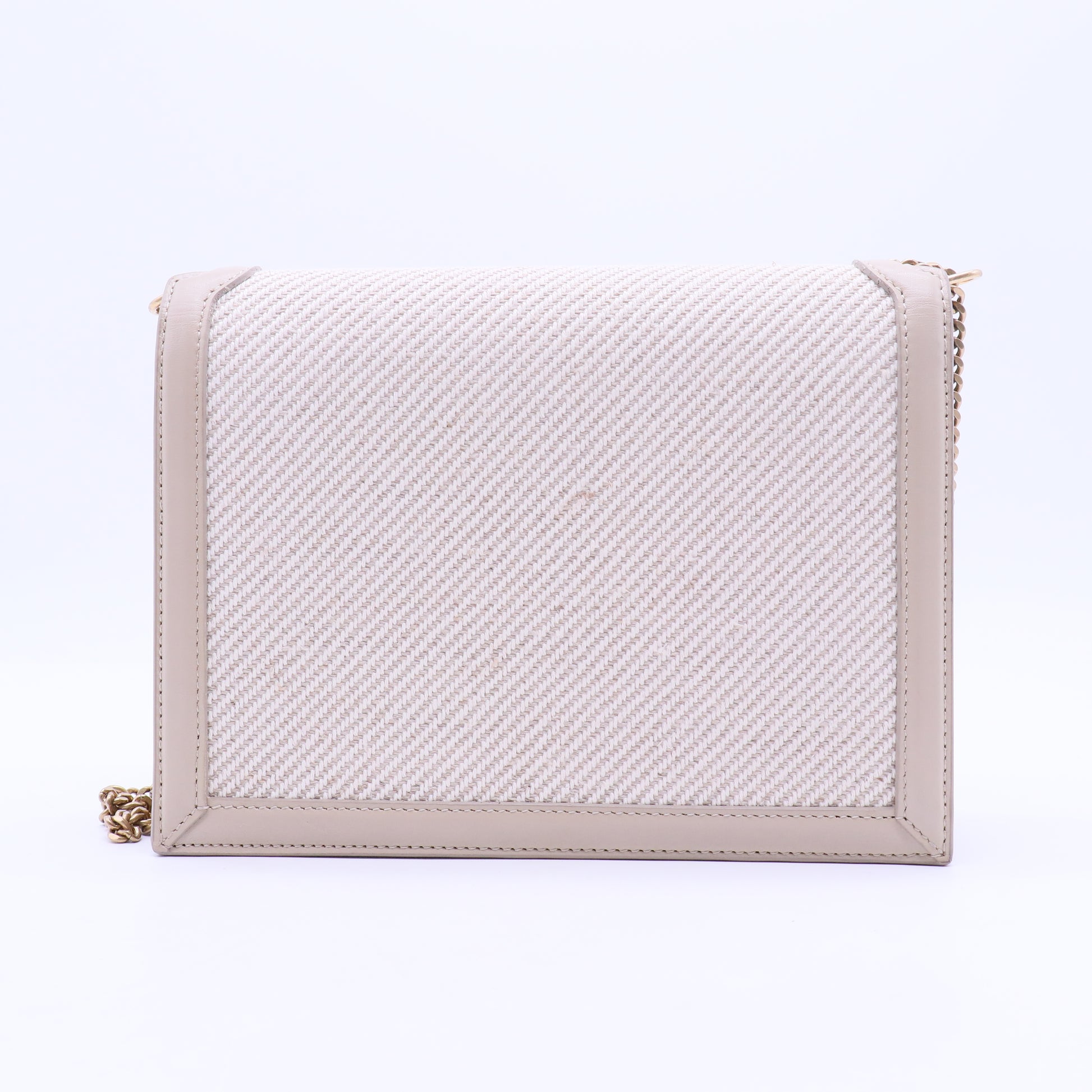 Medium Raffia Cassandra Chain Shoulder Bag B12362