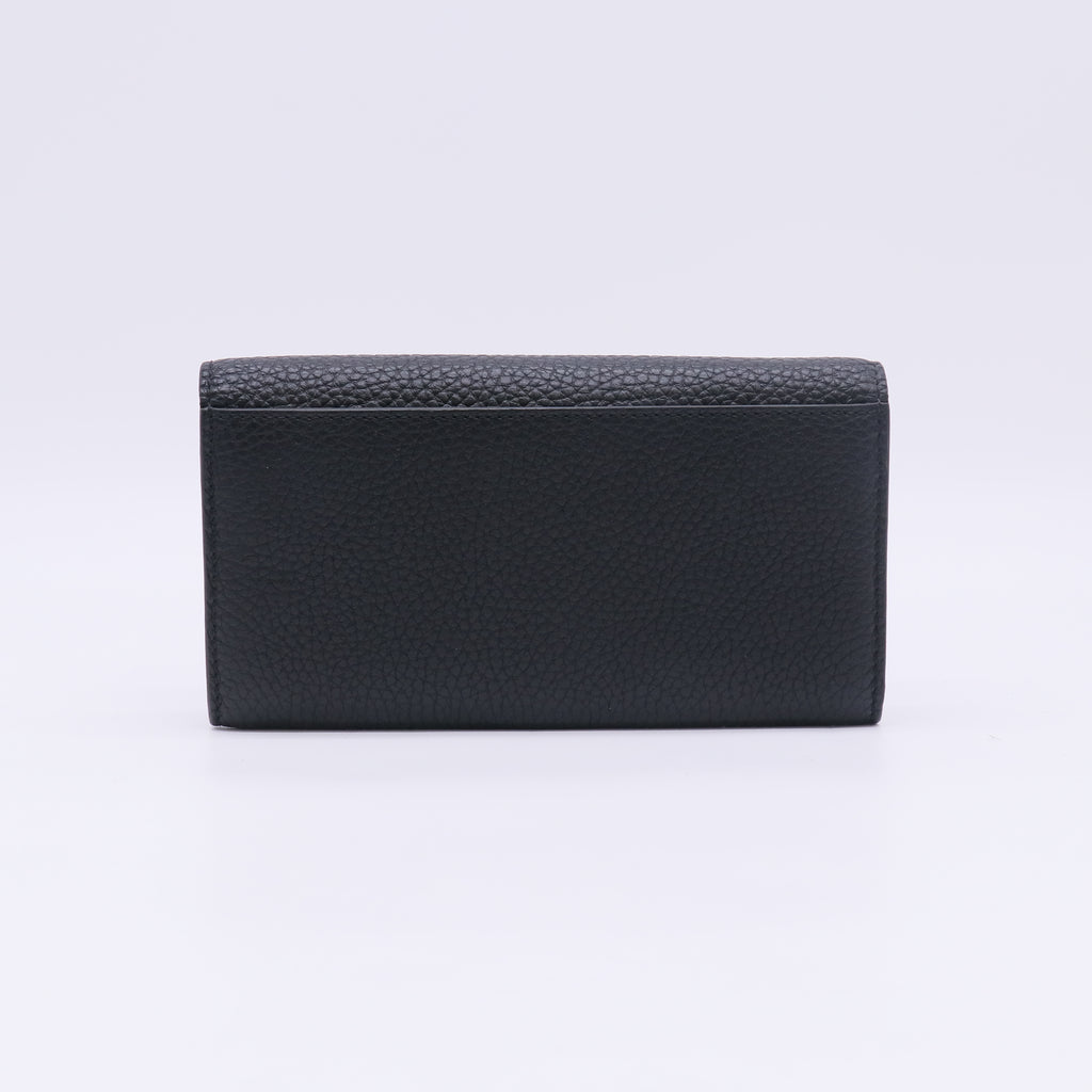 Burberry Grained Calfskin Leather Continental Wallet W22873