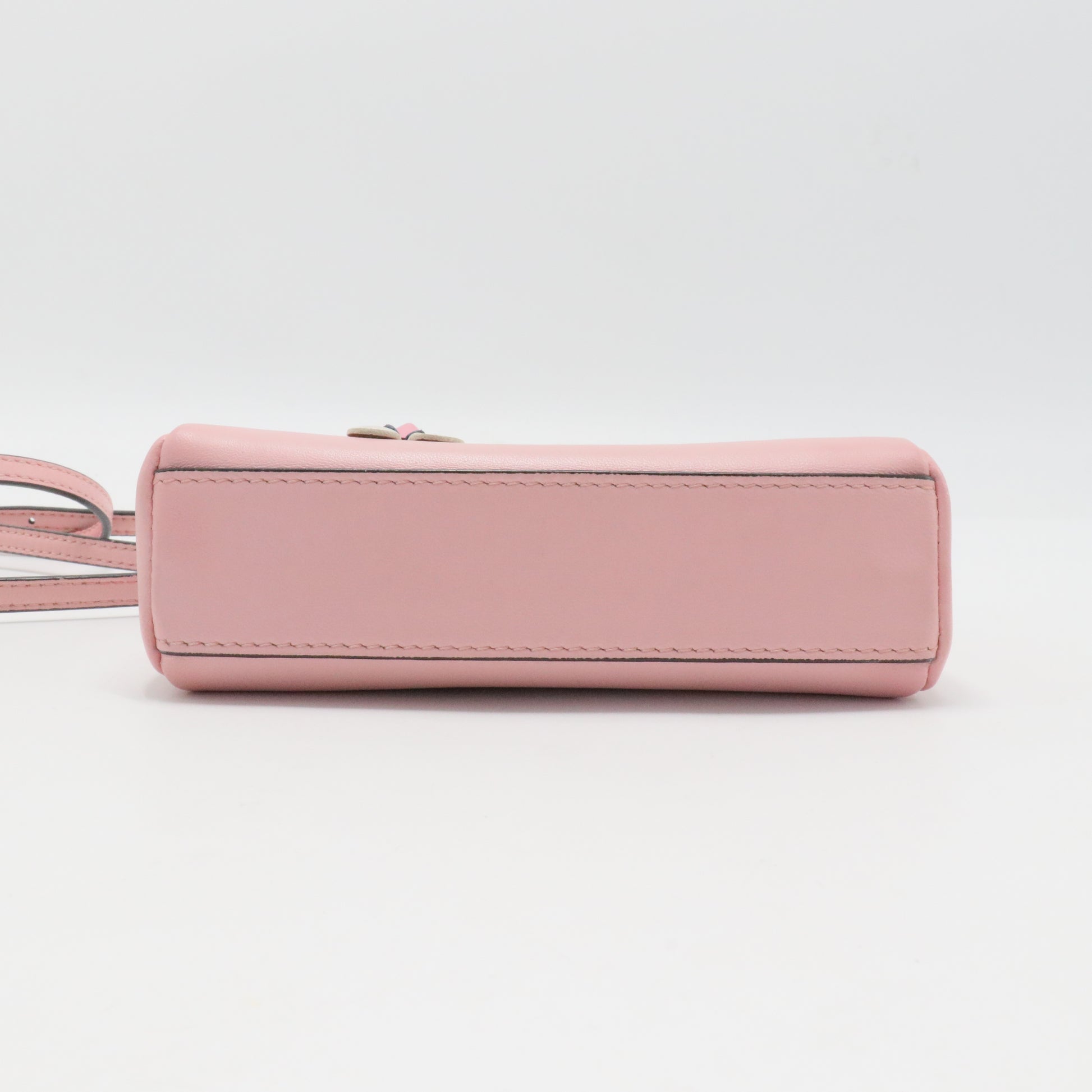 Peekaboo Bag Floral Embellished Leather Micro