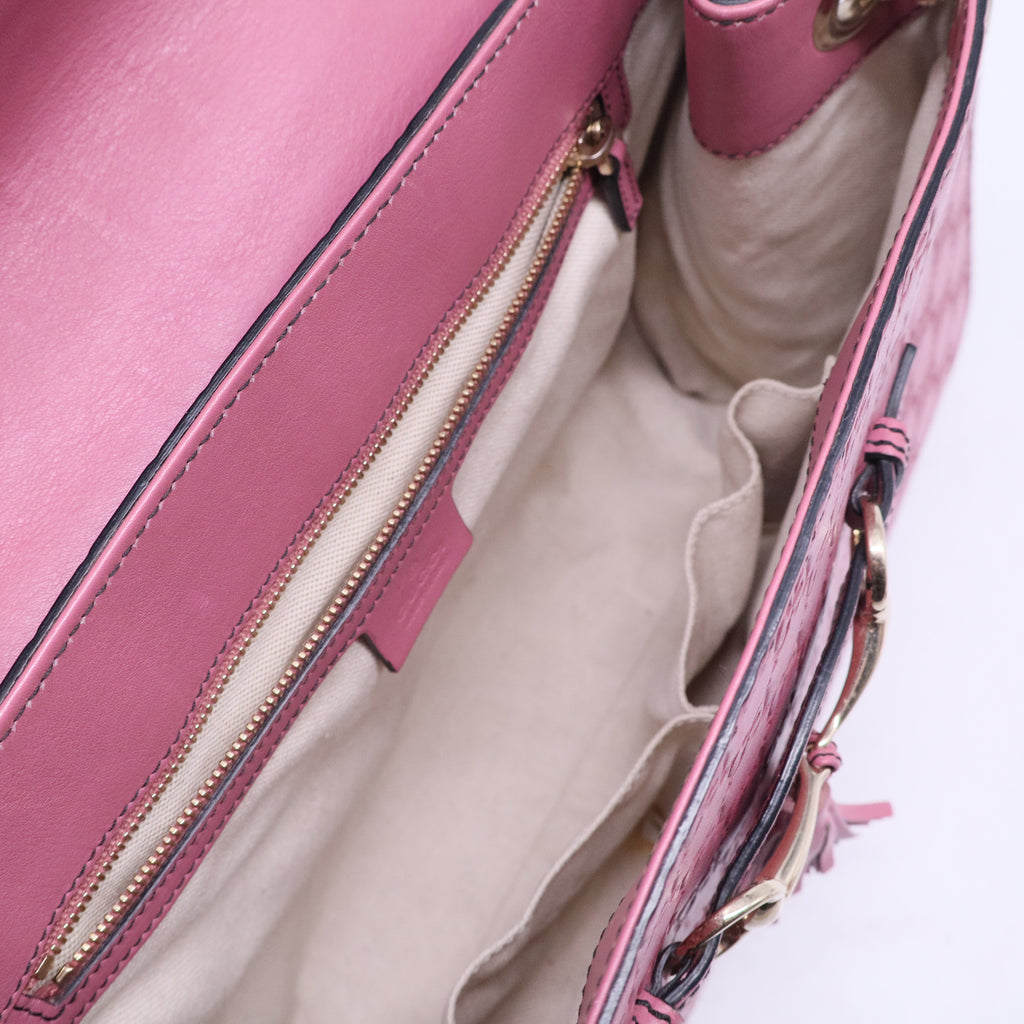 Emily Chain Flap Shoulder Bag Guccissima Leather Large B20655