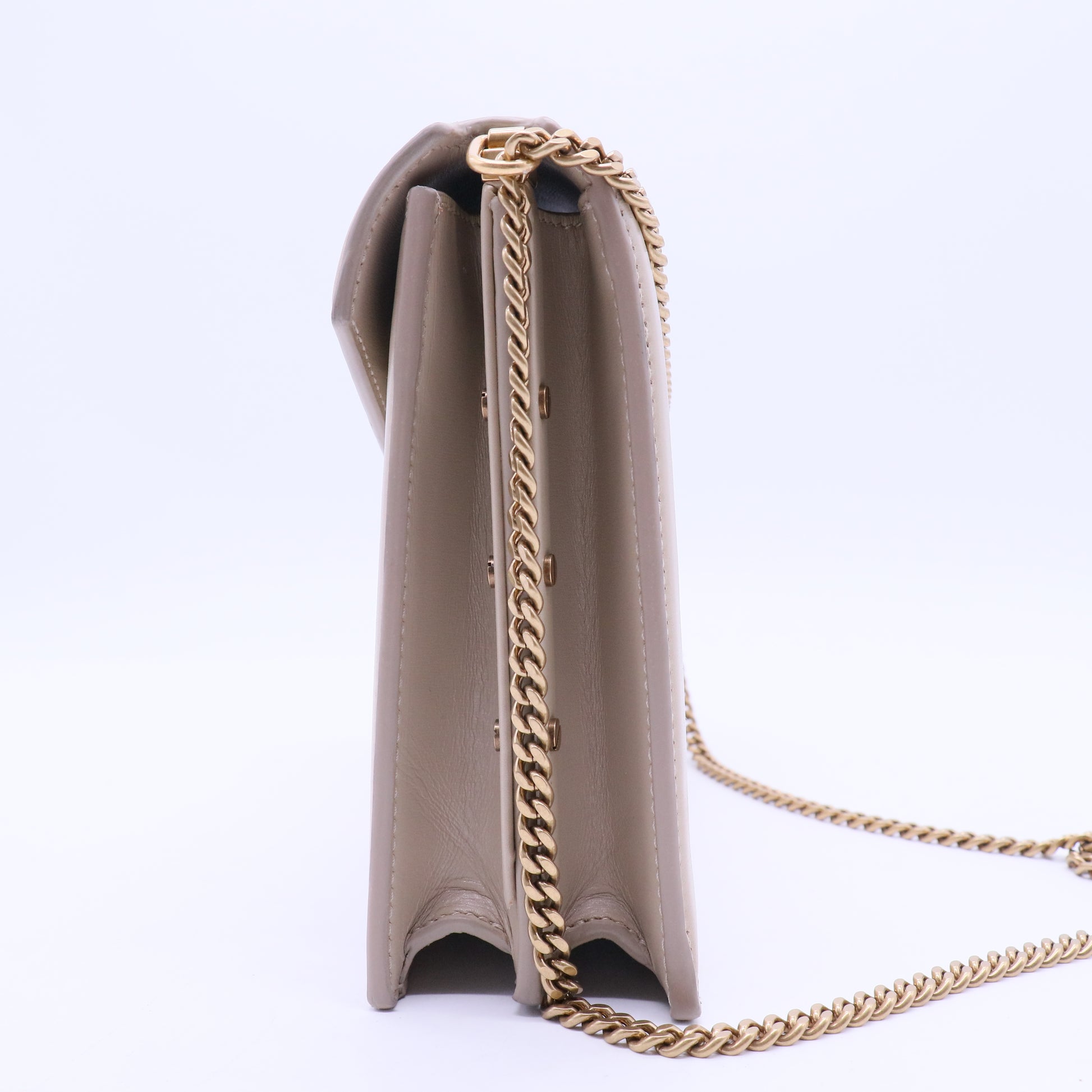 Medium Raffia Cassandra Chain Shoulder Bag B12362
