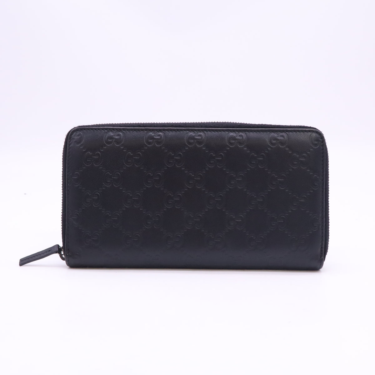 Gucci Guccissima Leather Zip Around Continental Wallet W23612
