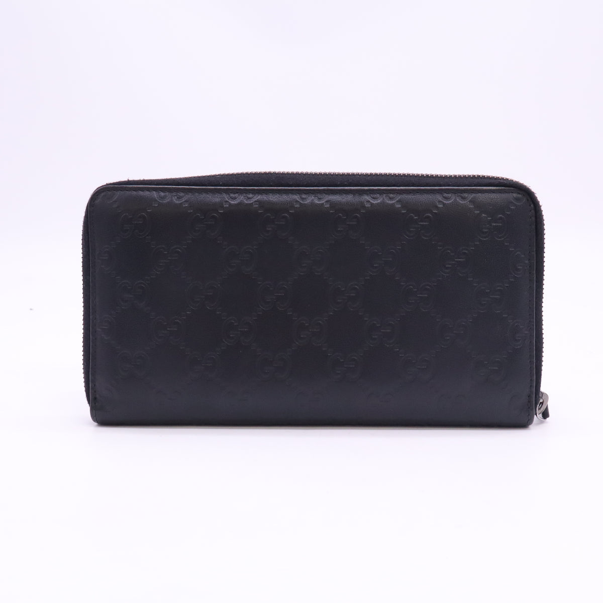 Gucci Guccissima Leather Zip Around Continental Wallet W23612