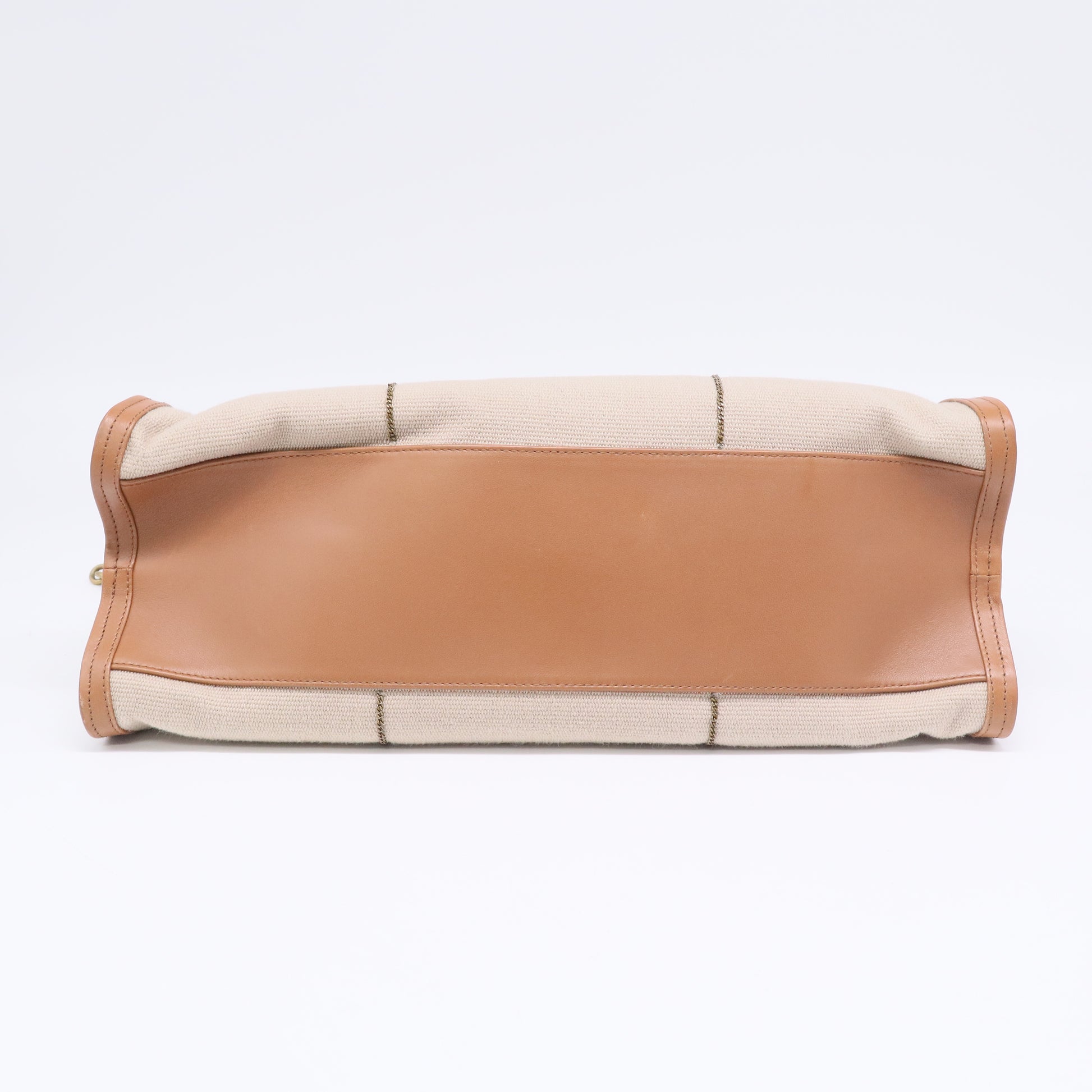 Bottega Veneta Chain Strap Bag in Beige Canvas Twins LDJ3420