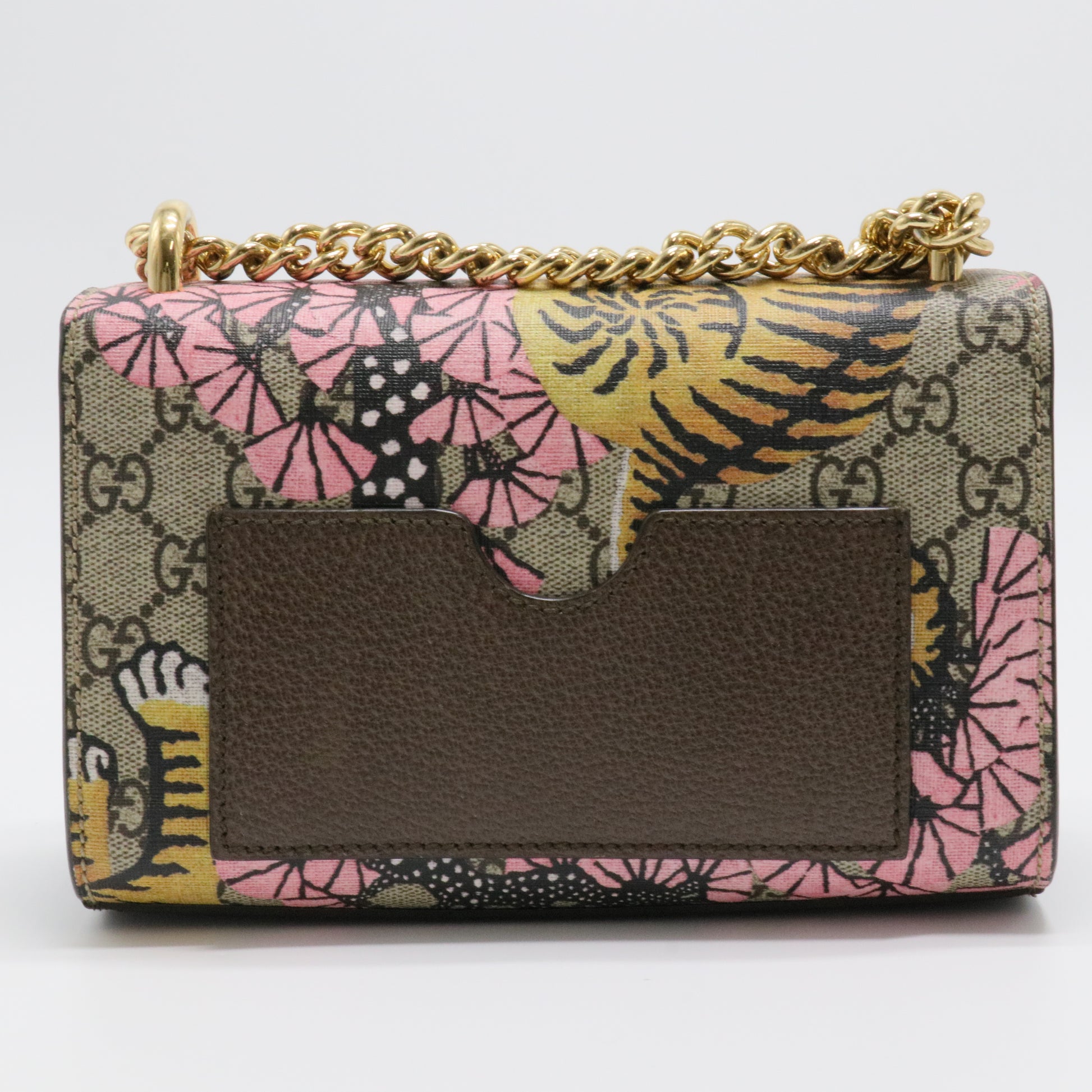 GG Supreme Monogram Bengal Small Padlock Shoulder Bag
