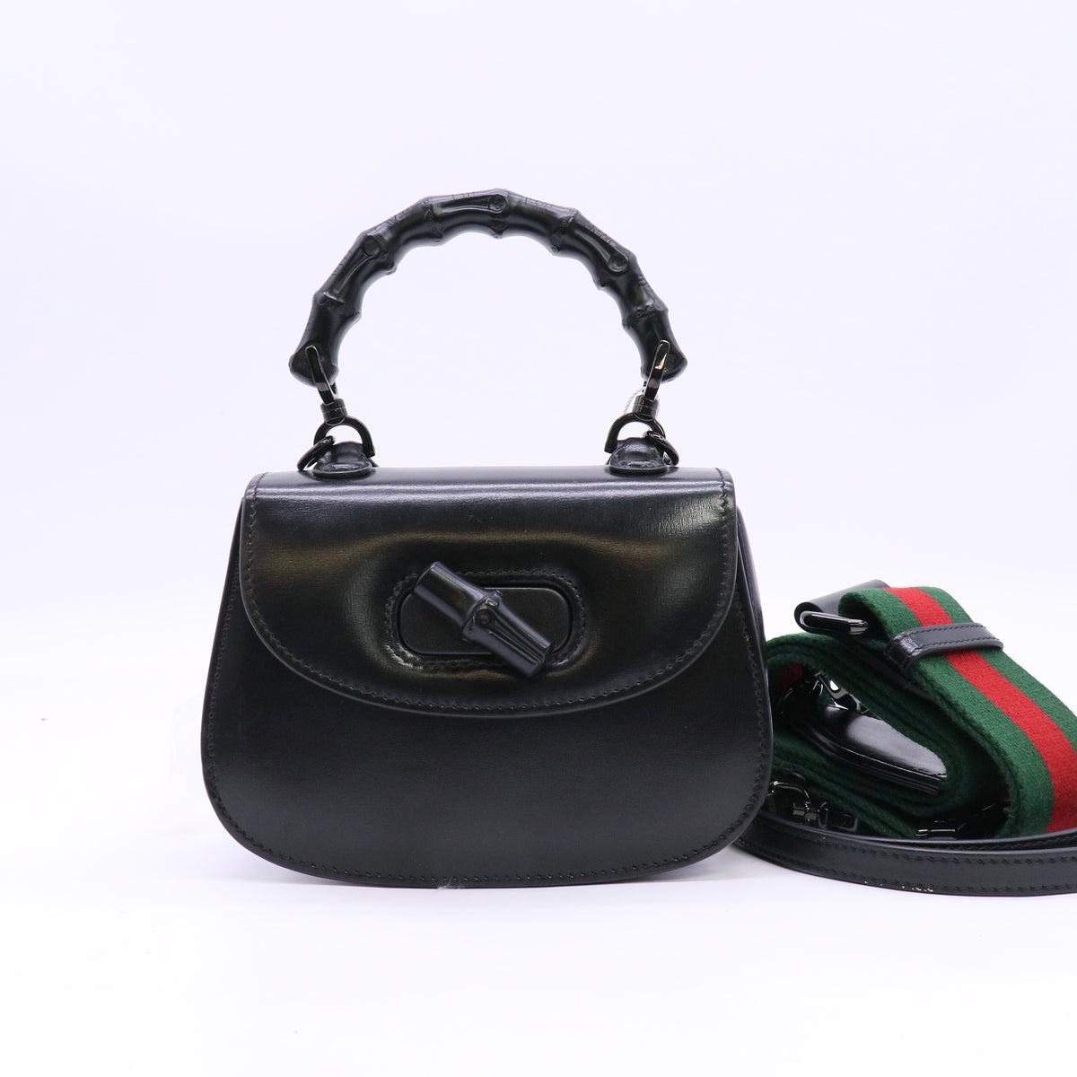 Bamboo 1947 Top Handle Bag Leather Small Twins LDZ1567