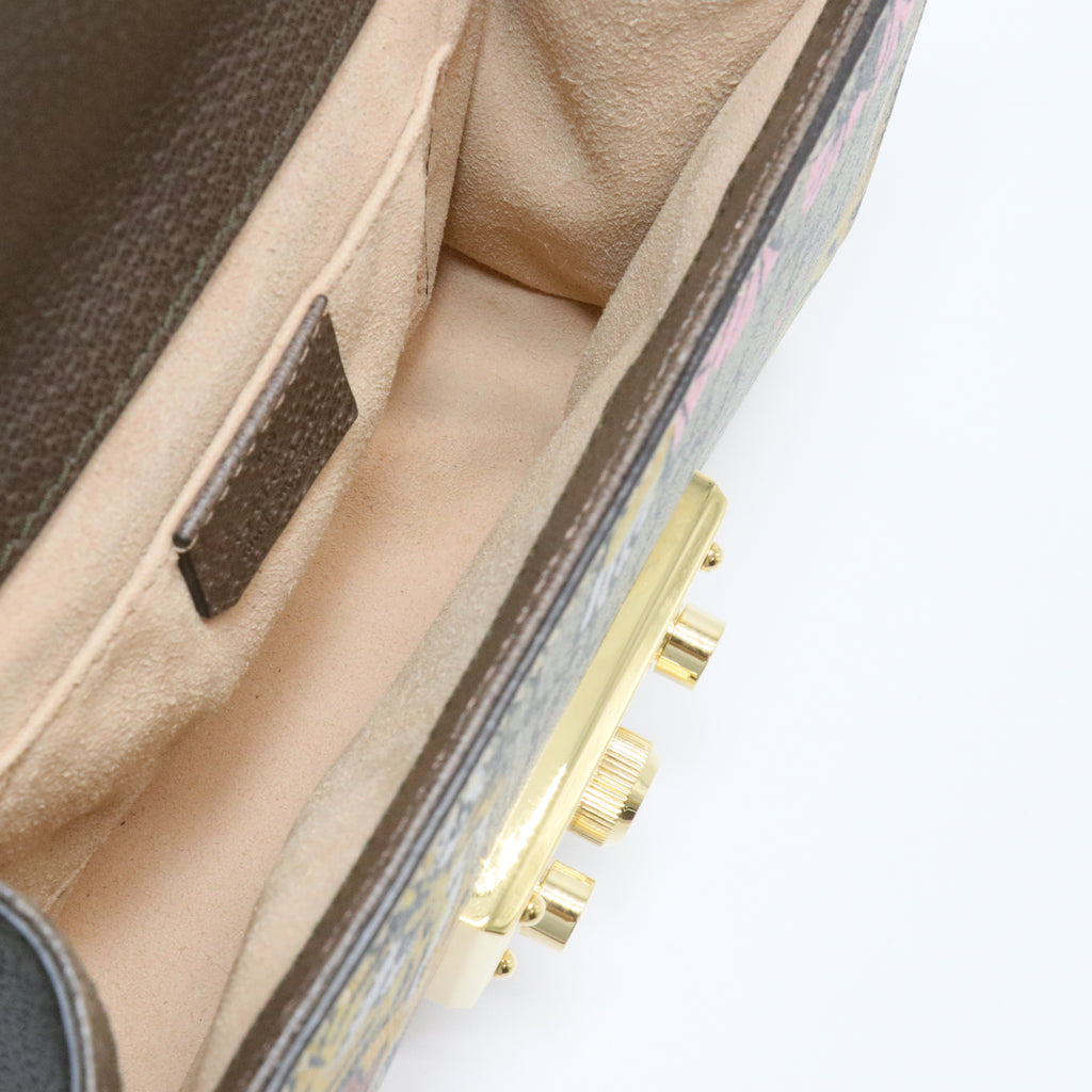 GG Supreme Monogram Bengal Small Padlock Shoulder Bag