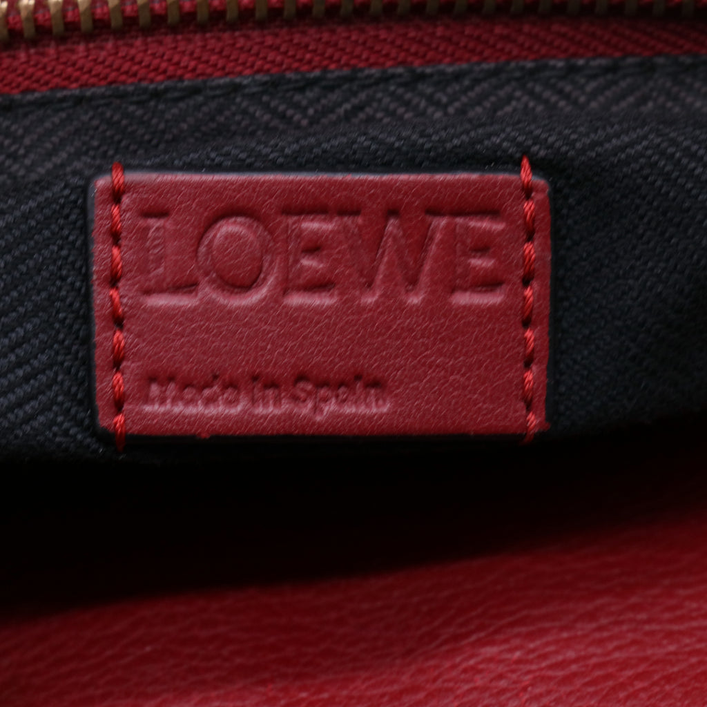 Red Grained Calfskin Leather Medium Puzzle Bag B21672