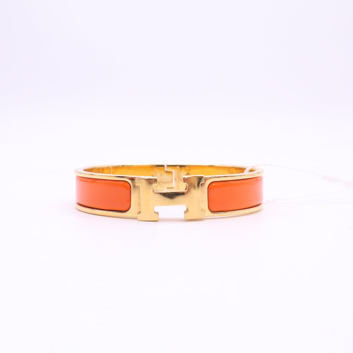 Hermes Clic H Bracelet Orange PM Twins LDZ1559