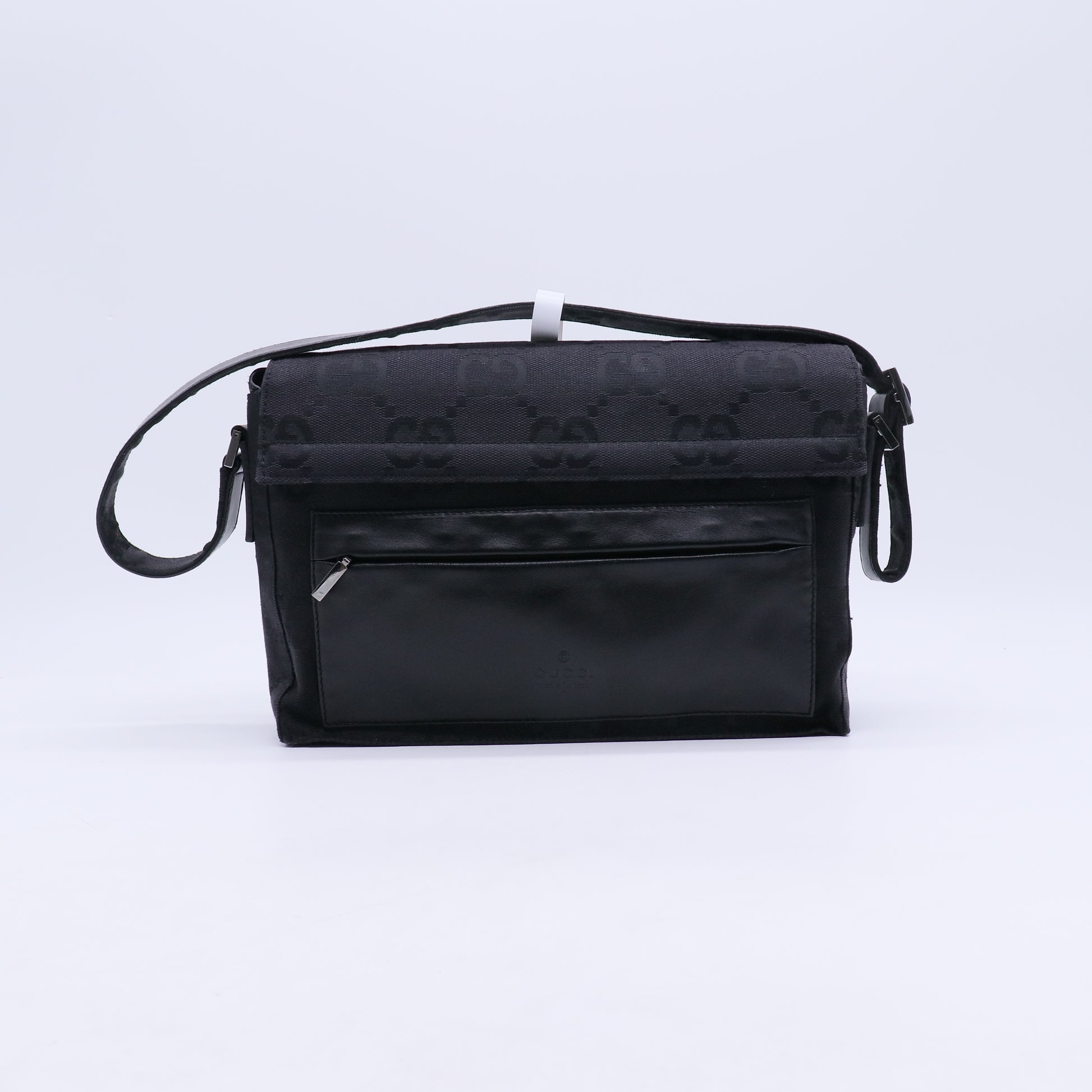 Canvas Front Pocket Flap Crossbody Bag B20734