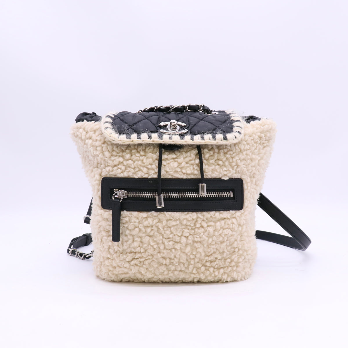 Chanel Mountain Small Shearling Backpack Twins LDZ1578