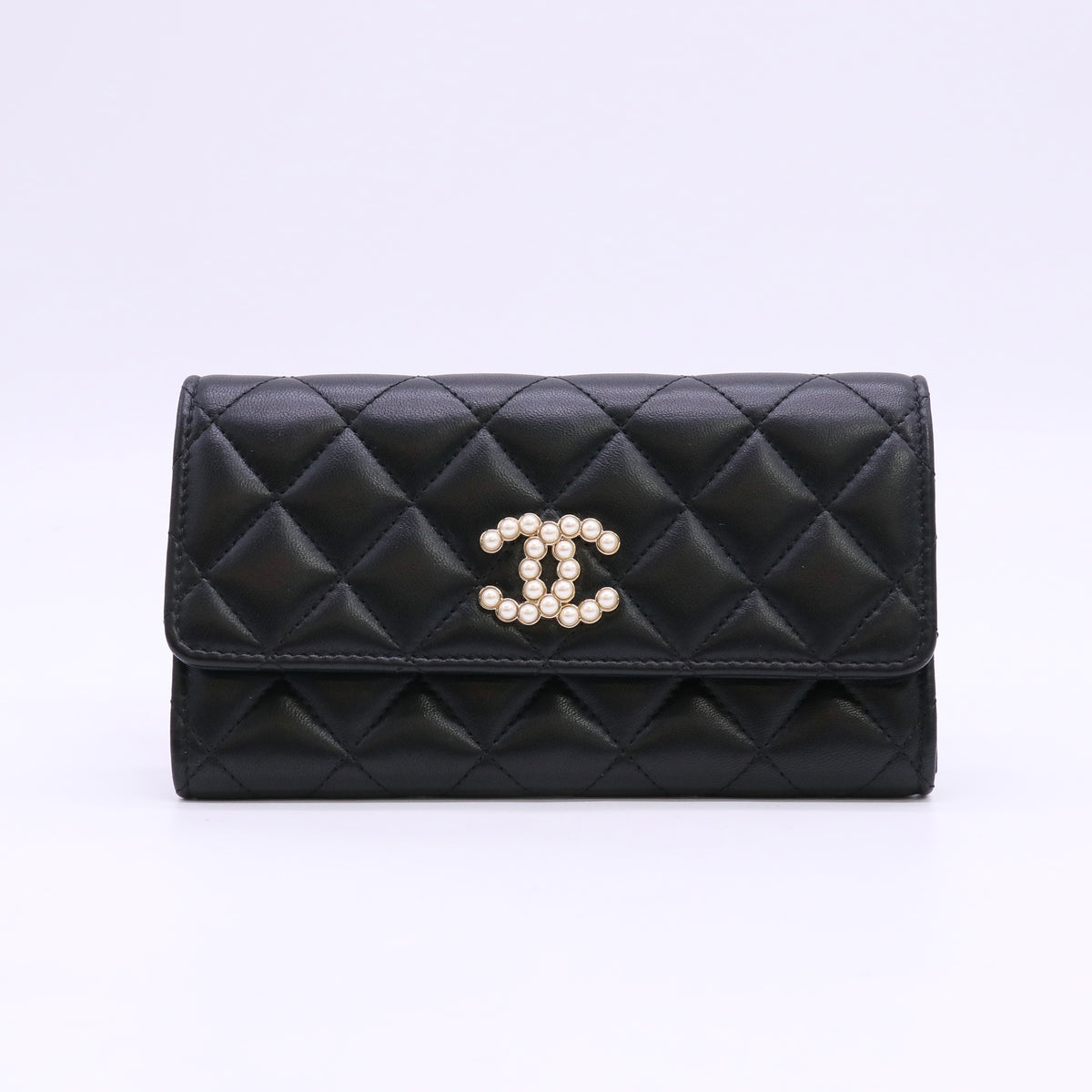 Chanel Lambskin Quilted CC Flap Long Wallet Twins LDZ1548